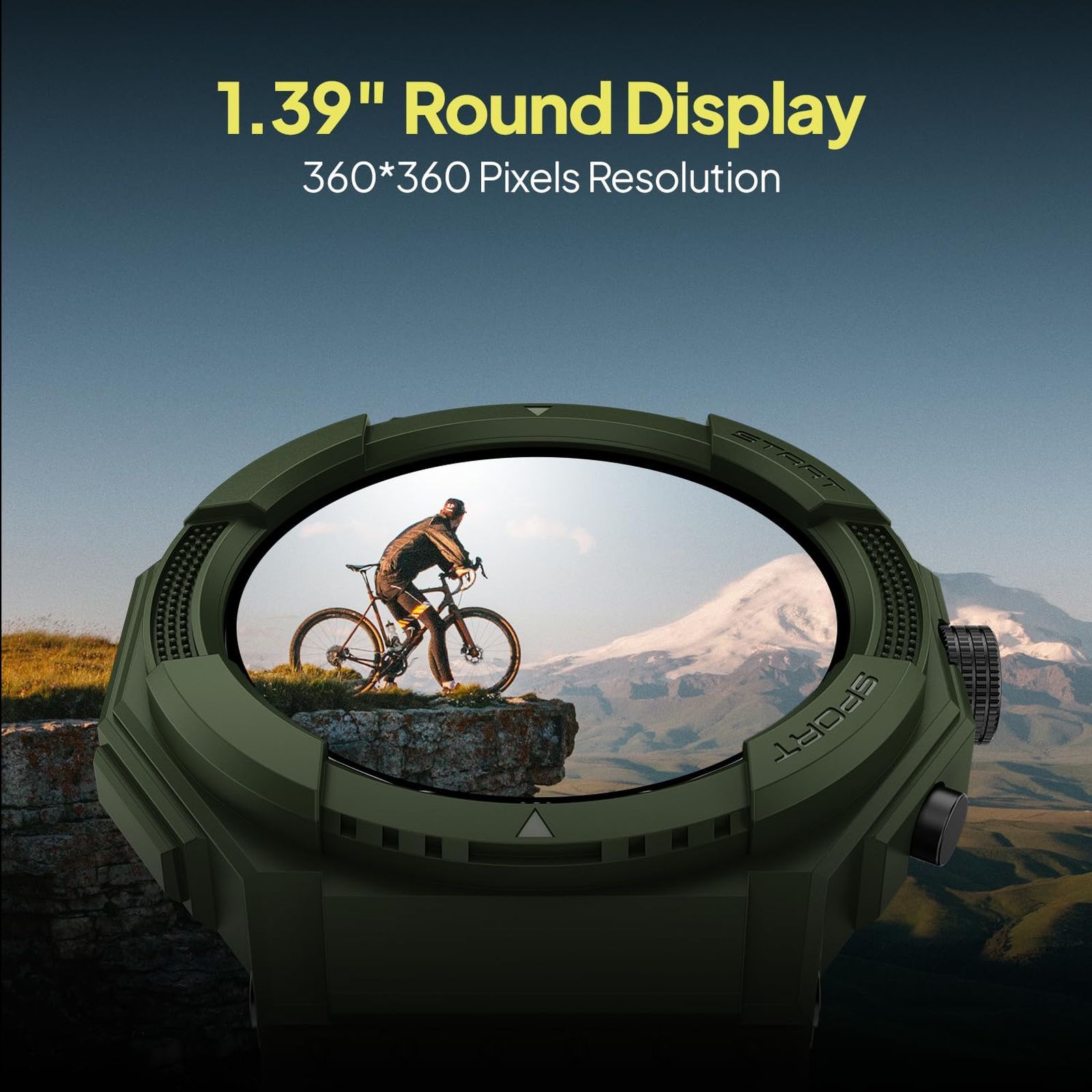 FIRE-BOLTT Quest Smartwatch with Bluetooth Calling (35.3mm HD Display, IP67 Water Resistant, Wildwood Green Strap)_4