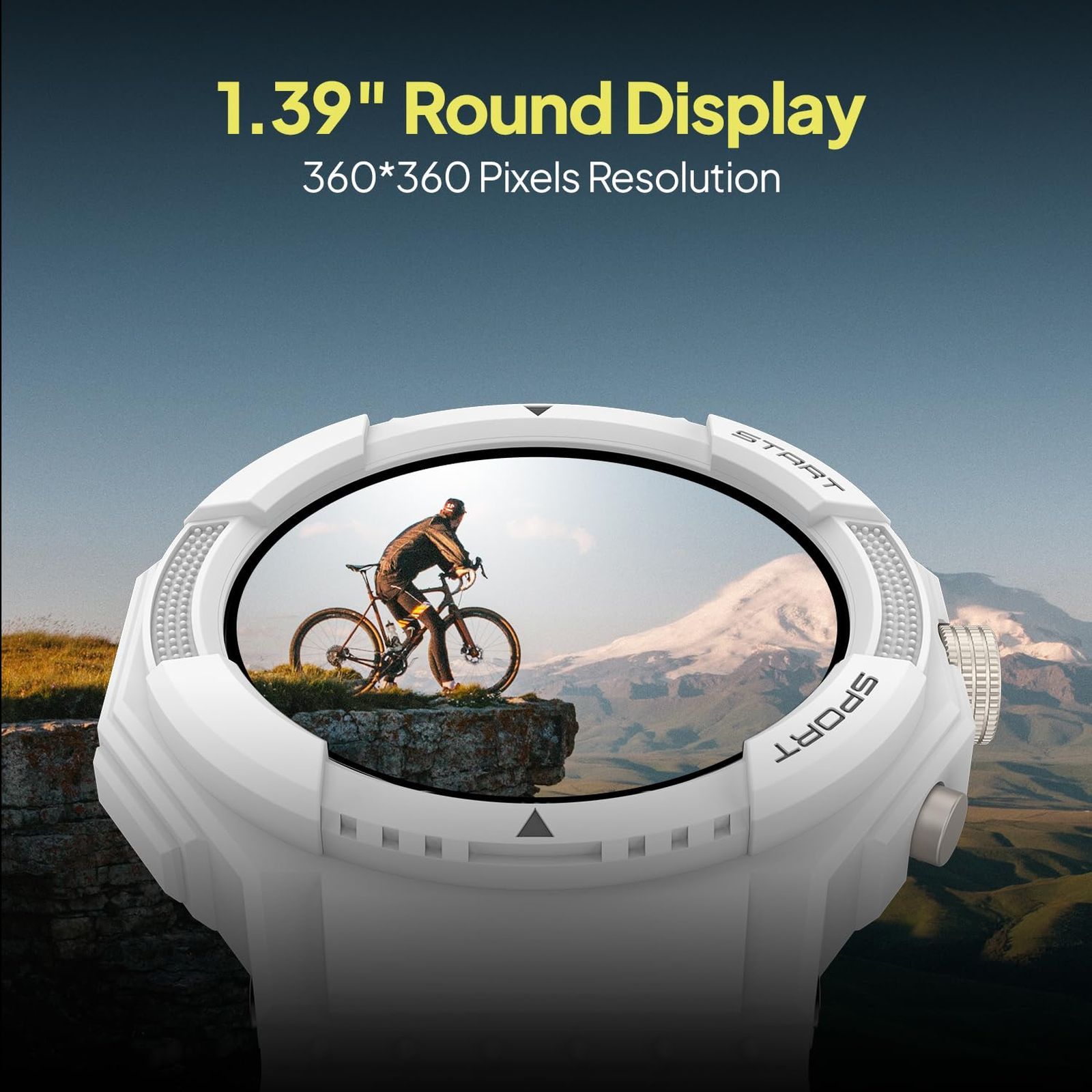 FIRE-BOLTT Quest Smartwatch with Bluetooth Calling (35.3mm HD Display, IP67 Water Resistant, Snowfall White Strap)_3