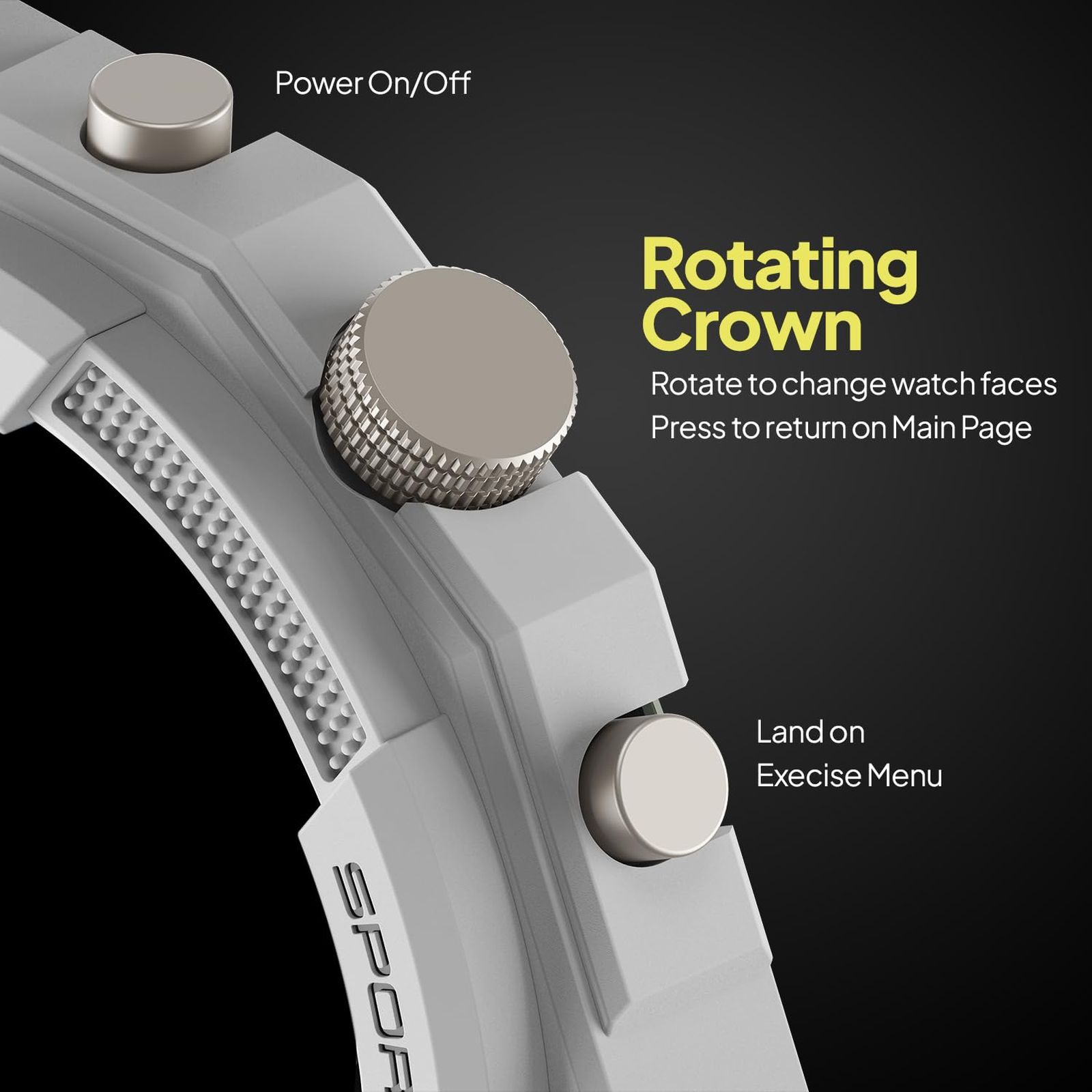 FIRE-BOLTT Quest Smartwatch with Bluetooth Calling (35.3mm HD Display, IP67 Water Resistant, Snowfall White Strap)_6