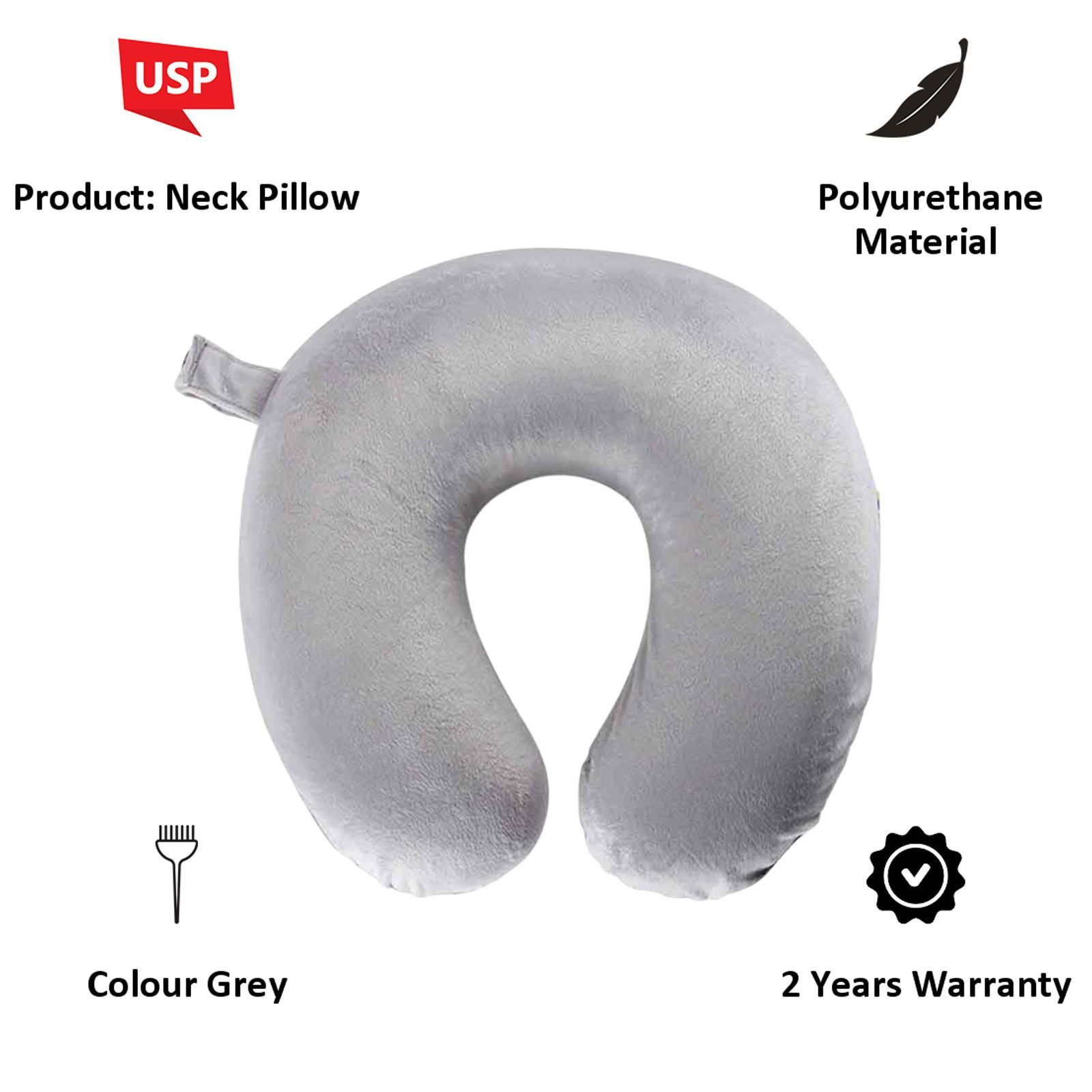 TRAVEL BLUE Memory Foam Pillow (TB-232G, Light Grey) TRAVEL BLUE Memory Foam Pillow (TB-232G, Light Grey)_3