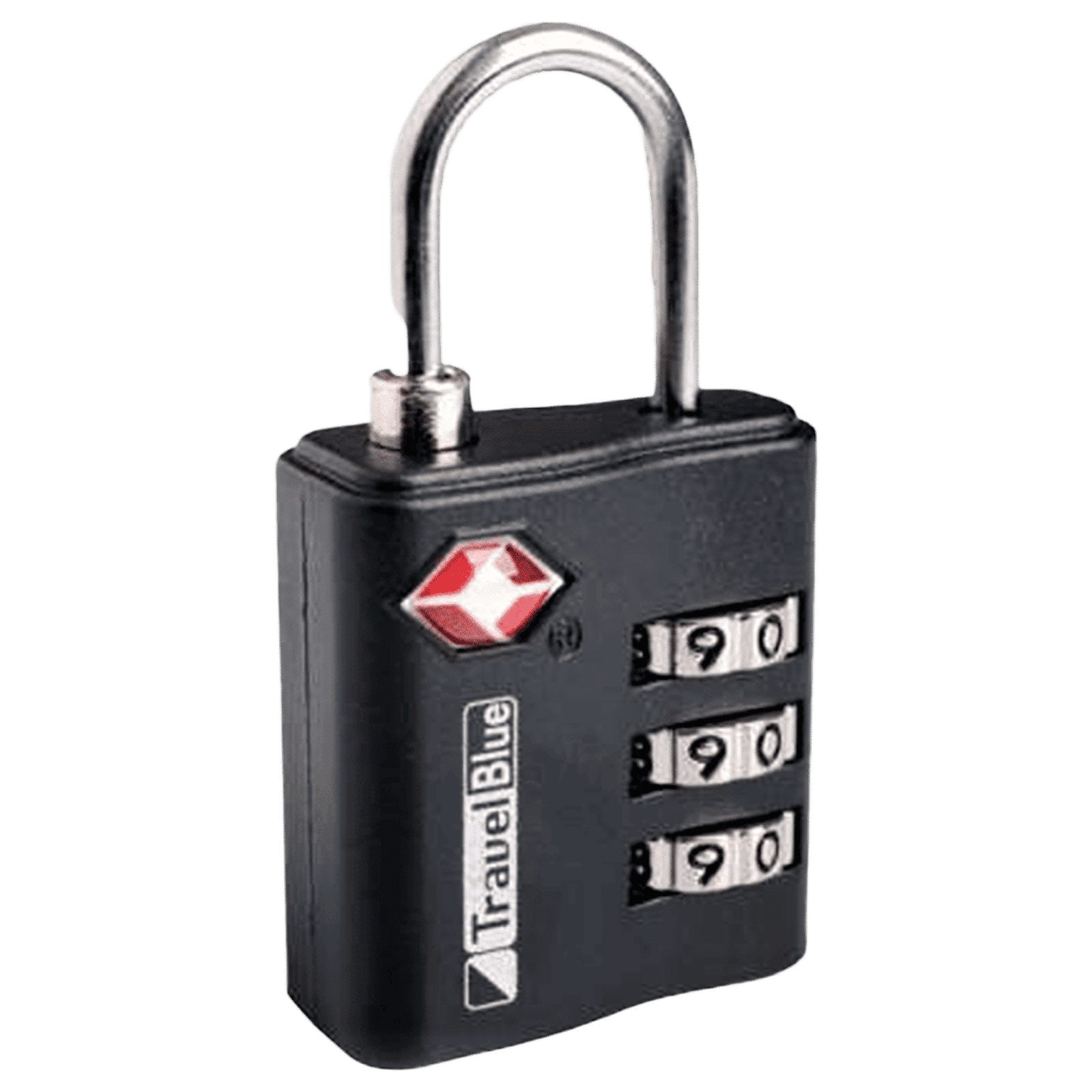 TRAVEL BLUE Numeric Combination Lock (TSA Approved, TB-036BL, Black)_1