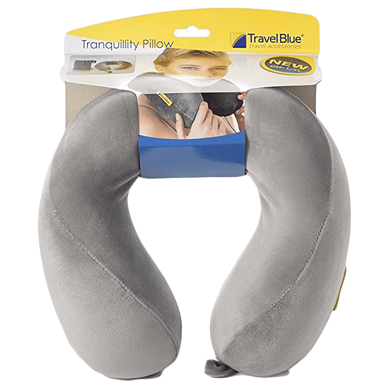 TRAVEL BLUE Tranquillity Neck Pillow (XL - 212, Grey)_8