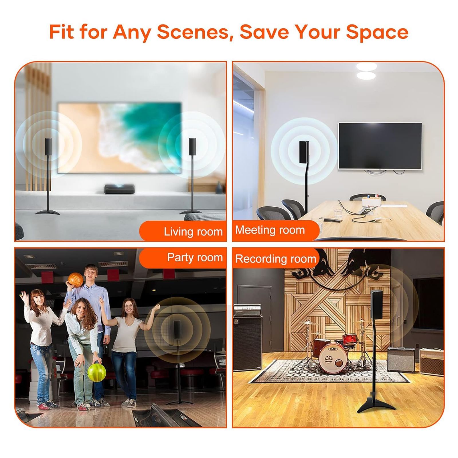 BOSE UFS-20 Series II Universal Floor Stand (Slender Metal, Black)_9