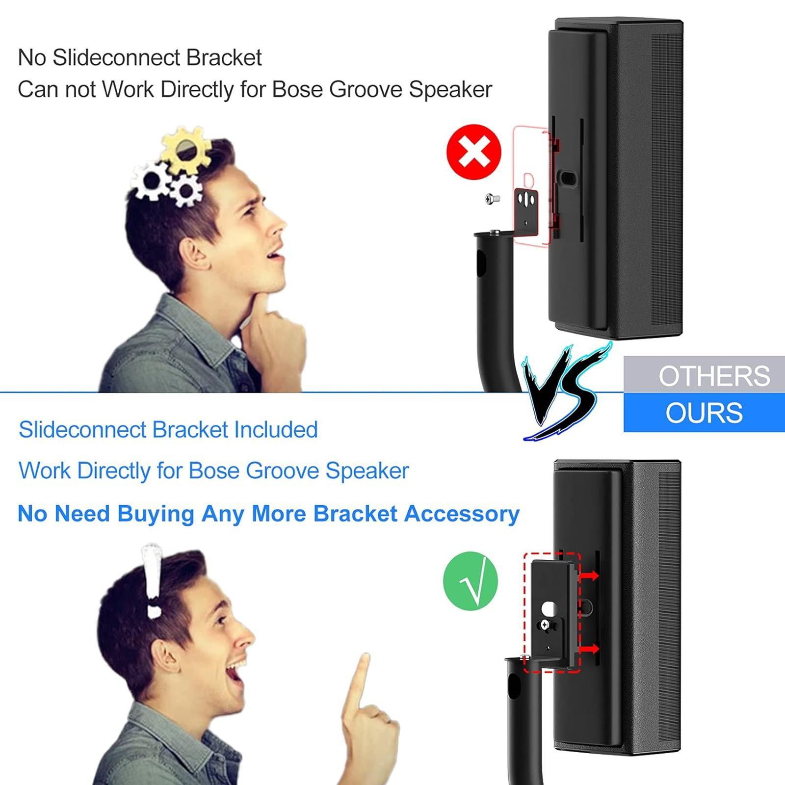 BOSE UFS-20 Series II Universal Floor Stand (Slender Metal, Black)_4