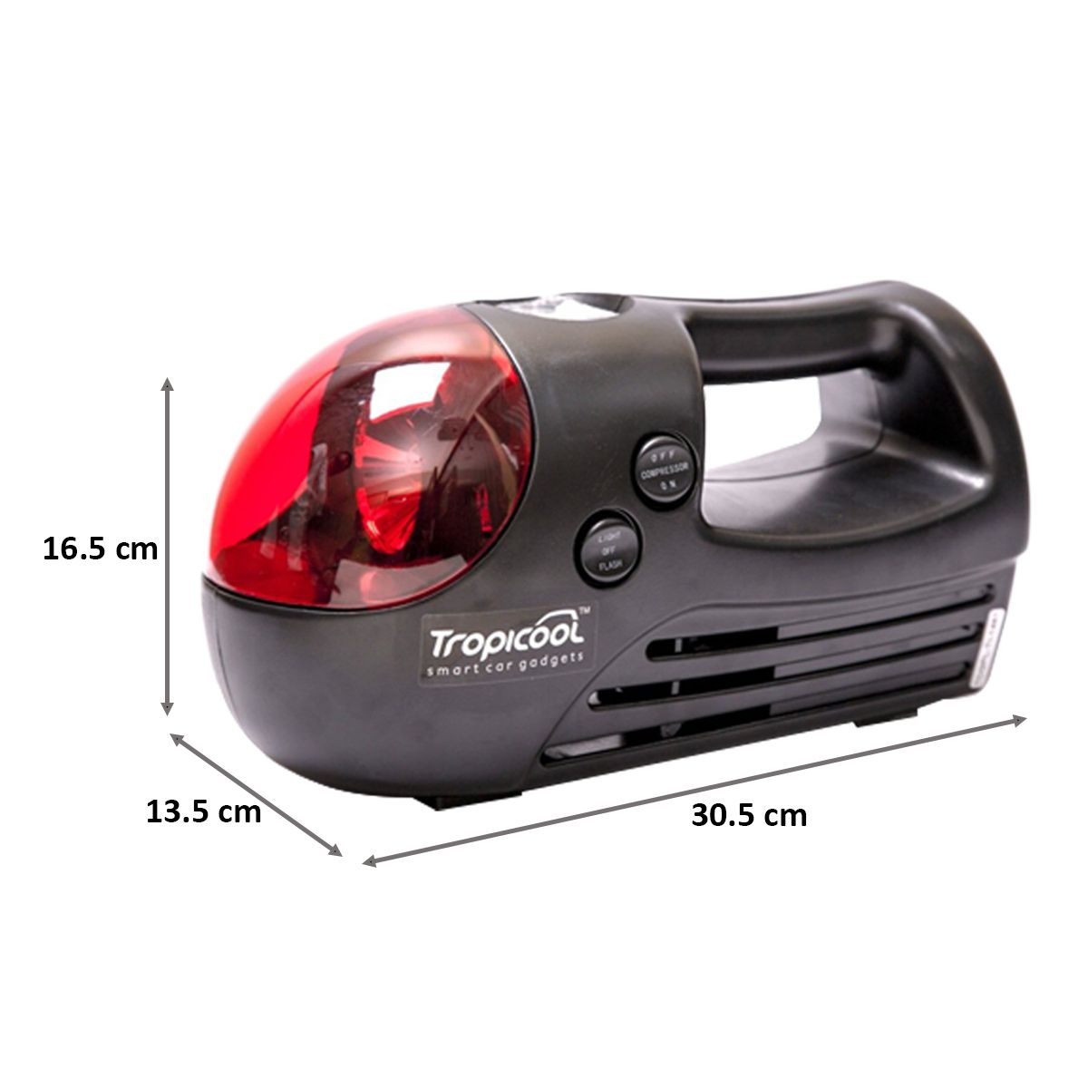 Tropicool Tyre Inflator (3 in 1 Air Compressor, TI-300, Black)_2