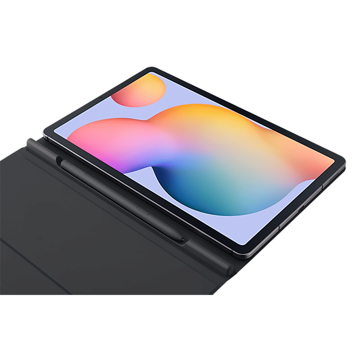 SAMSUNG PC & Polyurethane Smart Folio Case for SAMSUNG Galaxy Tab S6 Lite (Compartment for S Pen, Gray)_6