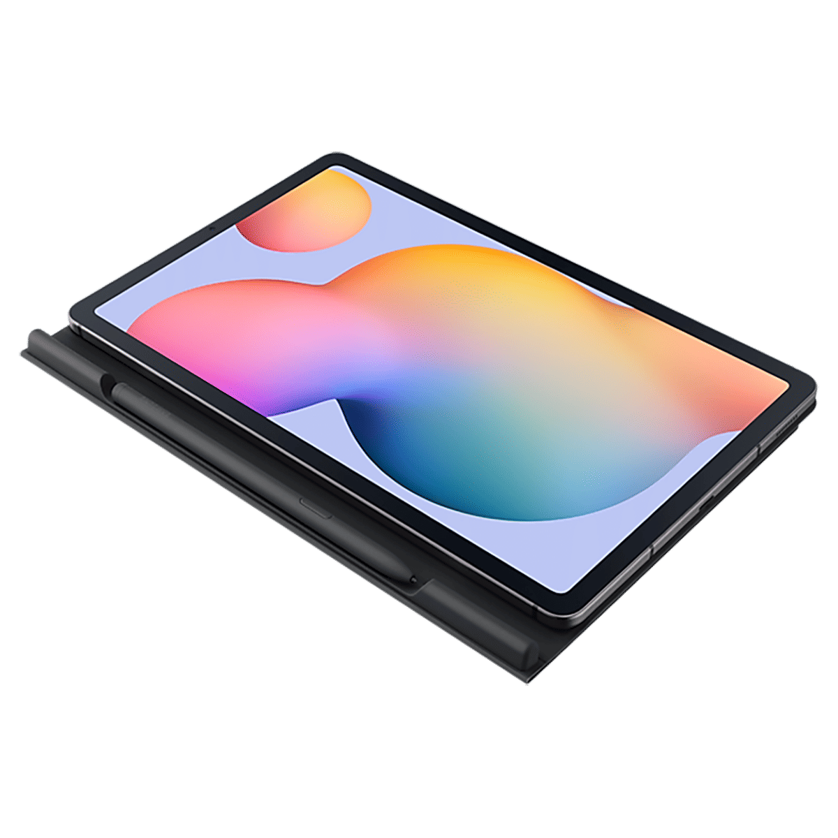 SAMSUNG PC & Polyurethane Smart Folio Case for SAMSUNG Galaxy Tab S6 Lite (Compartment for S Pen, Gray)_9