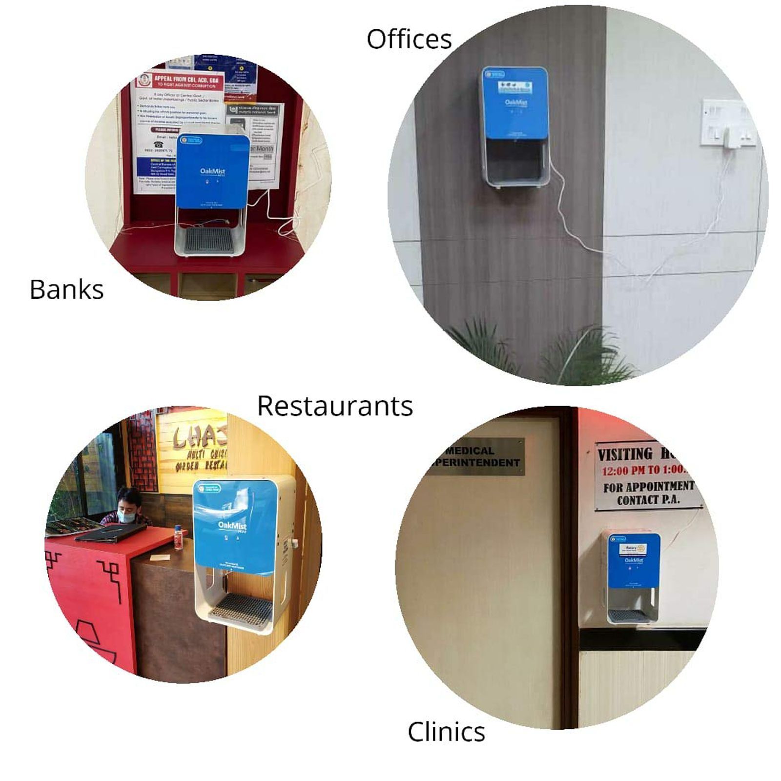 OakMist Mini Automatic Sanitizer Dispenser (Touchless Sanitizer Dispenser, 95102, White)_6