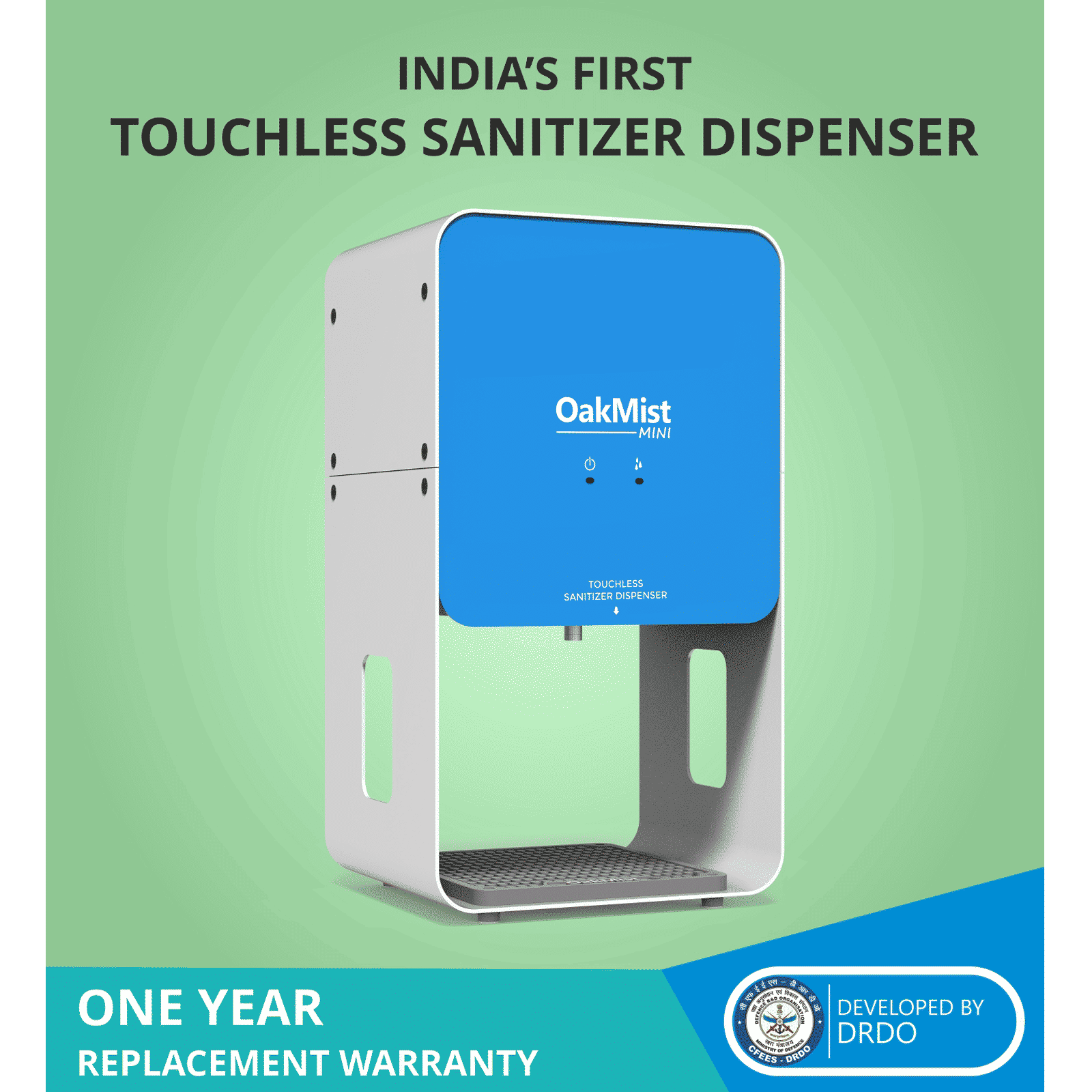 OakMist Mini Automatic Sanitizer Dispenser (Touchless Sanitizer Dispenser, 95102, White)_8