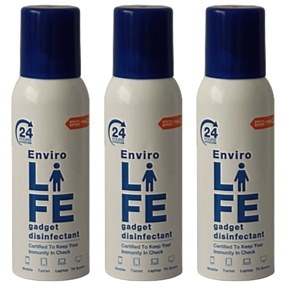 Environics Envirolife Device Disinfector (Disinfects Up To 99.99%, Pack of 3, 133ELGDC, White)_1