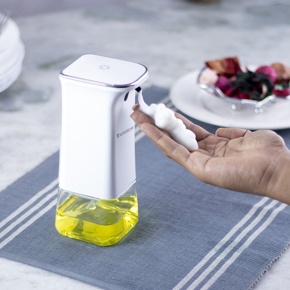 WONDERCHEF Battery Powered Automatic Soap Dispenser (Convenient and Secure, 63153571, White)_7