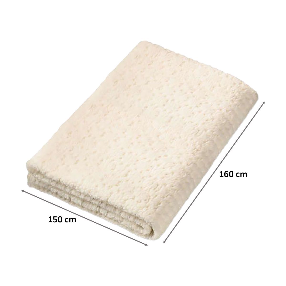 beurer UB 56 Teddy Double Fabric Heated Underblanket (Beurer Safety System, 31902, White)_2