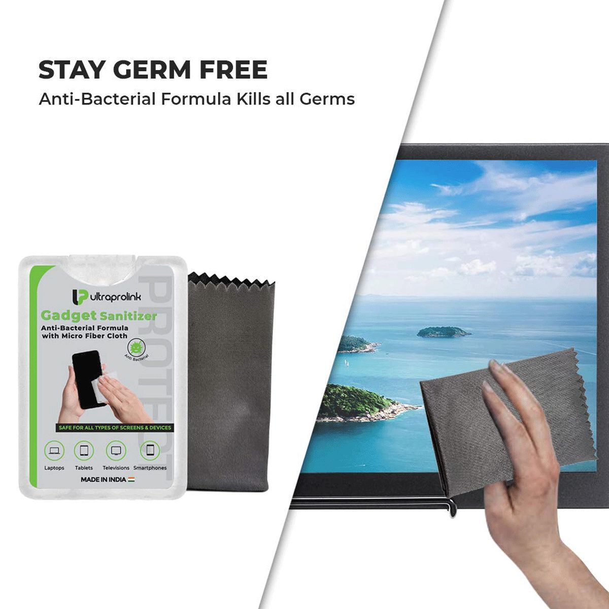 Ultraprolink Cleaning Kit For Laptops, Tablet & Mobiles (Anti-Static Formula, UM1031, Transparent)_7