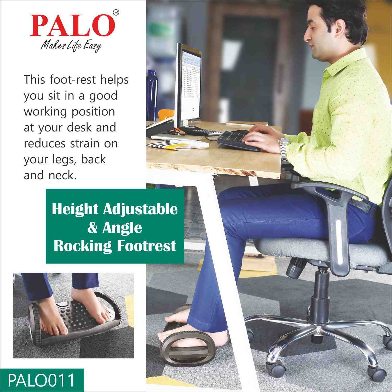 PALO PALO011 Massager (Rubber Padded Backing, Kanfa293, Black)_8