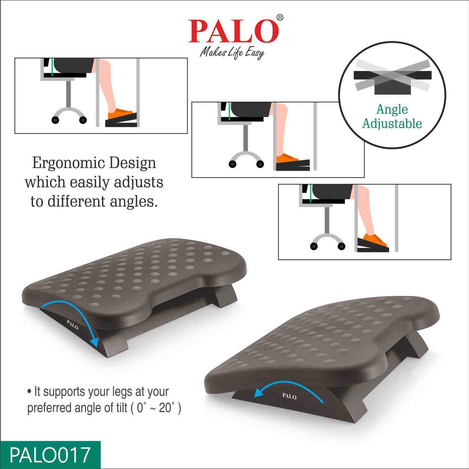 PALO PALO017 Massager (Non-Slip Feet, Black)_6