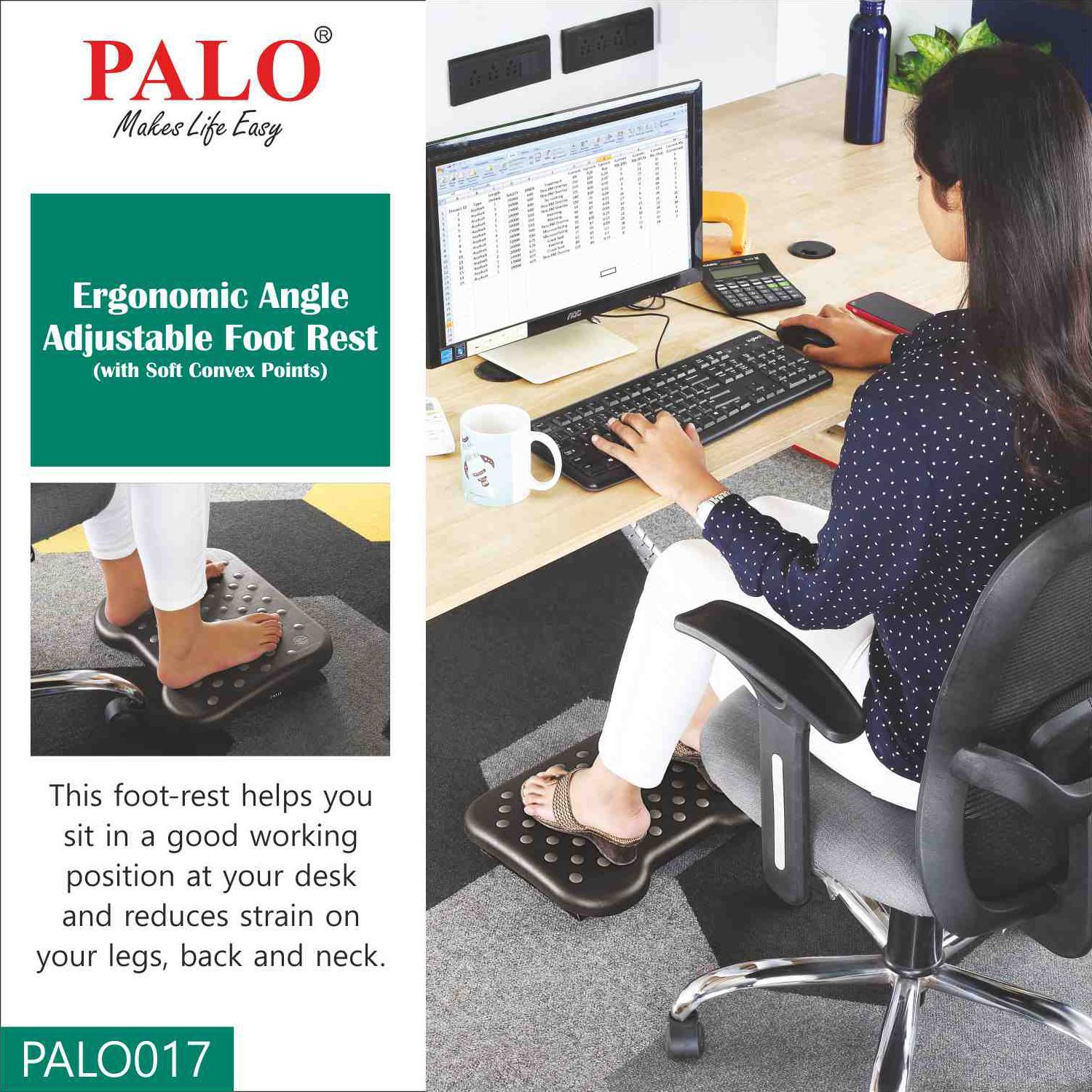 PALO PALO017 Massager (Non-Slip Feet, Black)_8