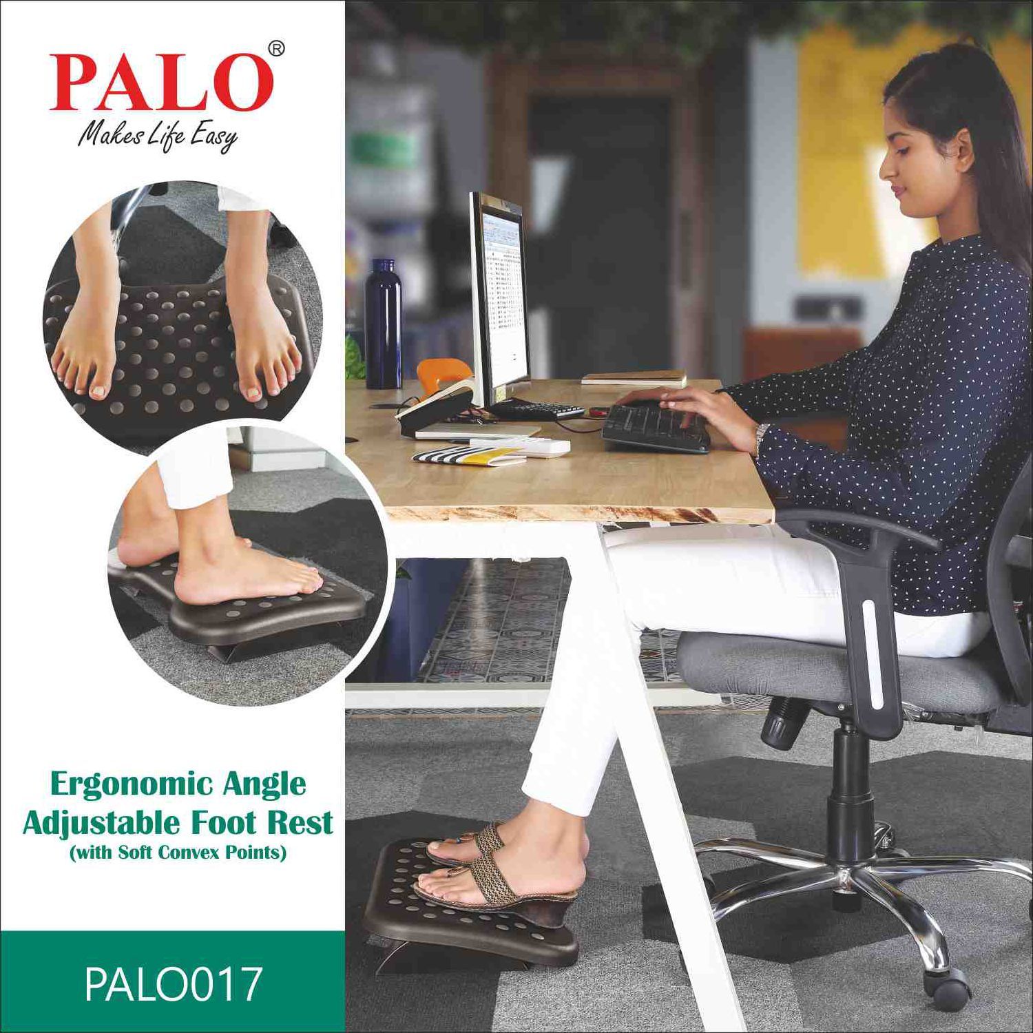PALO PALO017 Massager (Non-Slip Feet, Black)_9