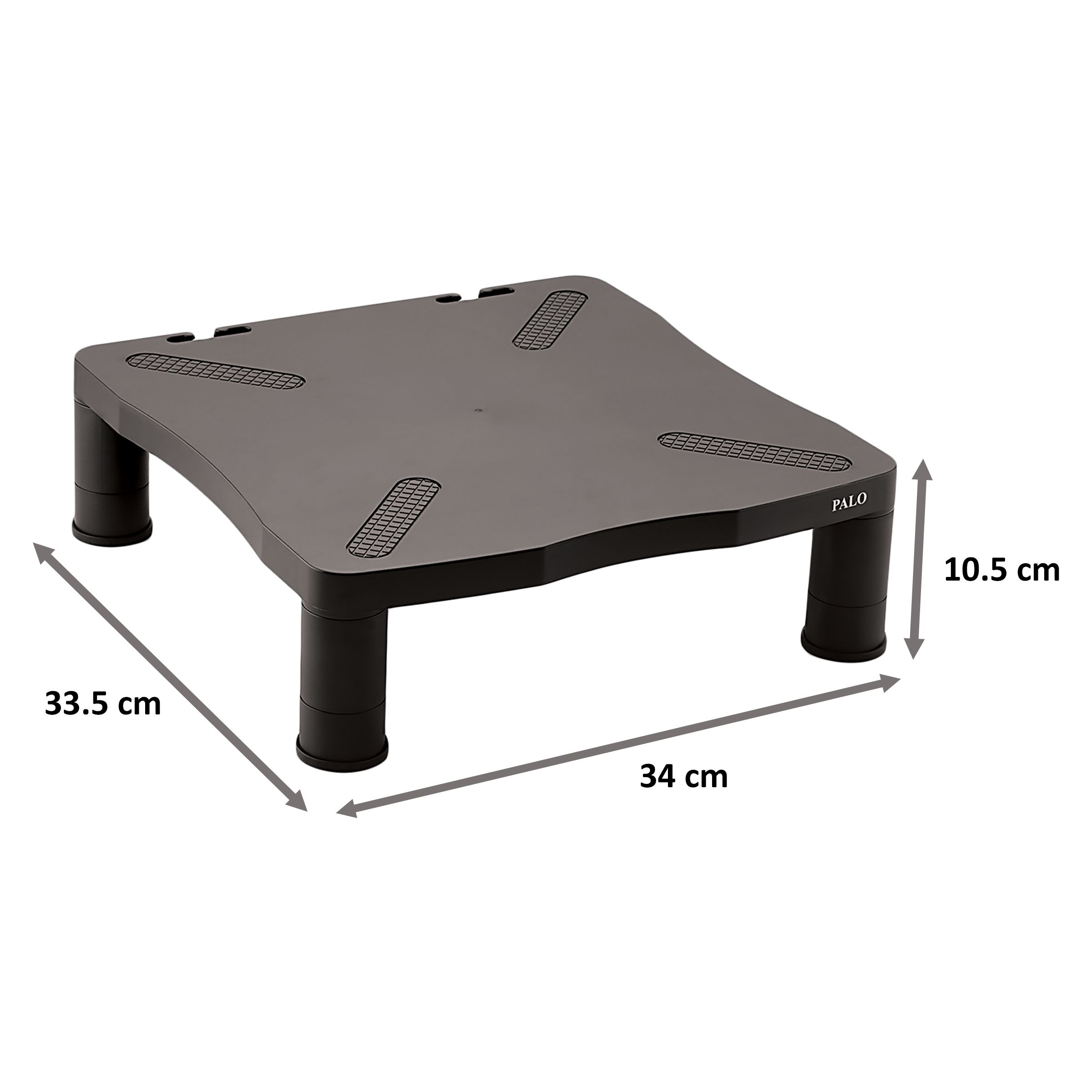 PALO PALO006 Monitor Stand For Monitor and Printer (Adjustable Height, Kanfa263, Black)_2