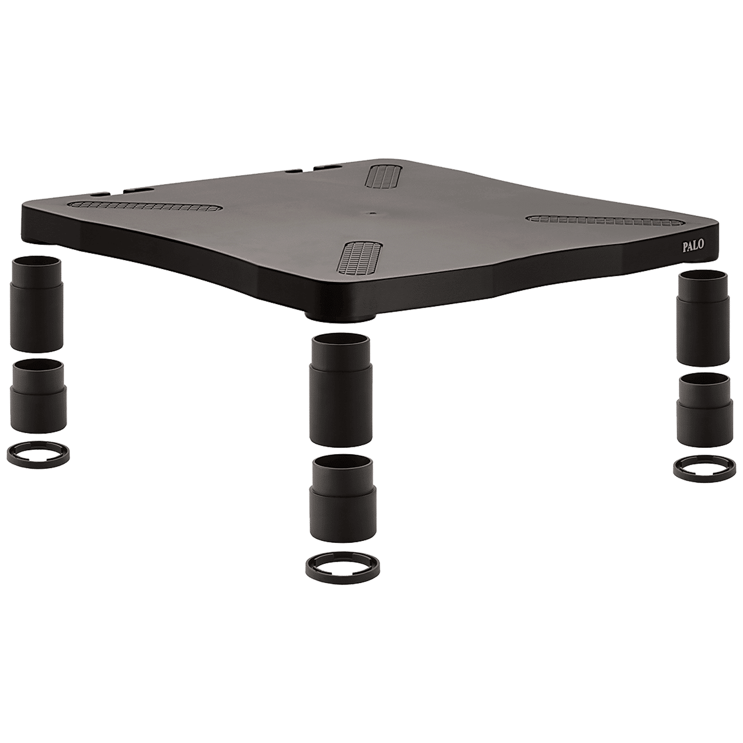 PALO PALO006 Monitor Stand For Monitor and Printer (Adjustable Height, Kanfa263, Black)_5