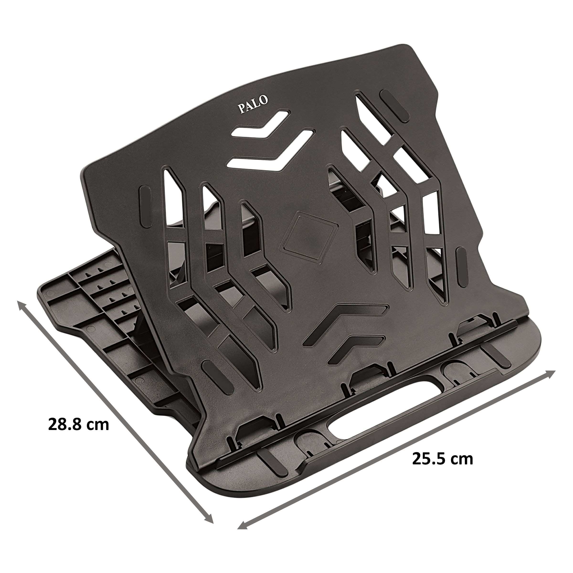 PALO PALO018 Laptop Stand For Laptop (Ergonomic Design, Black)_2