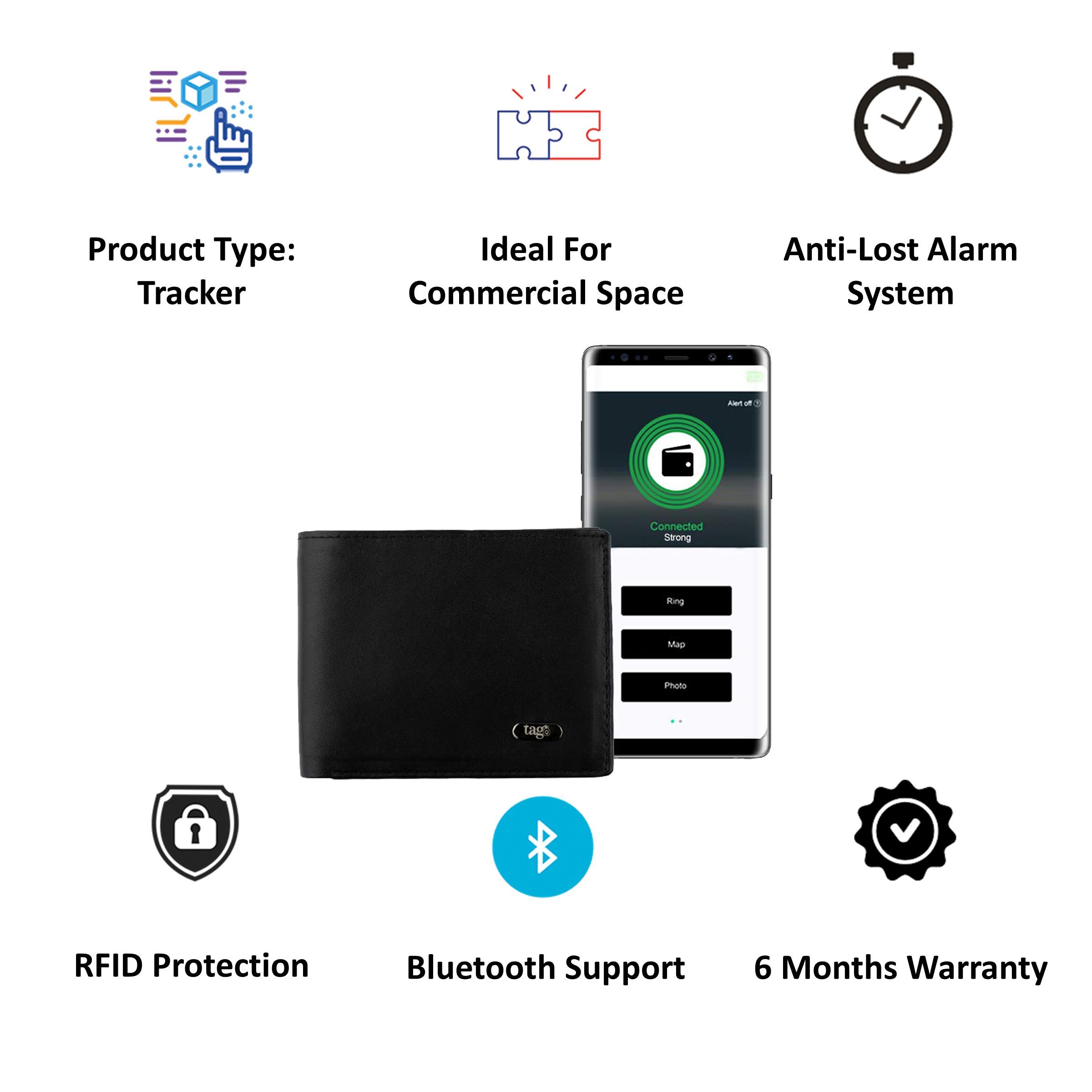 tag8 Dolphin Wallet Tracker (RFID Protect, 800021 Black) tag8 Dolphin Wallet Tracker (RFID Protect, 800021 Black)_3