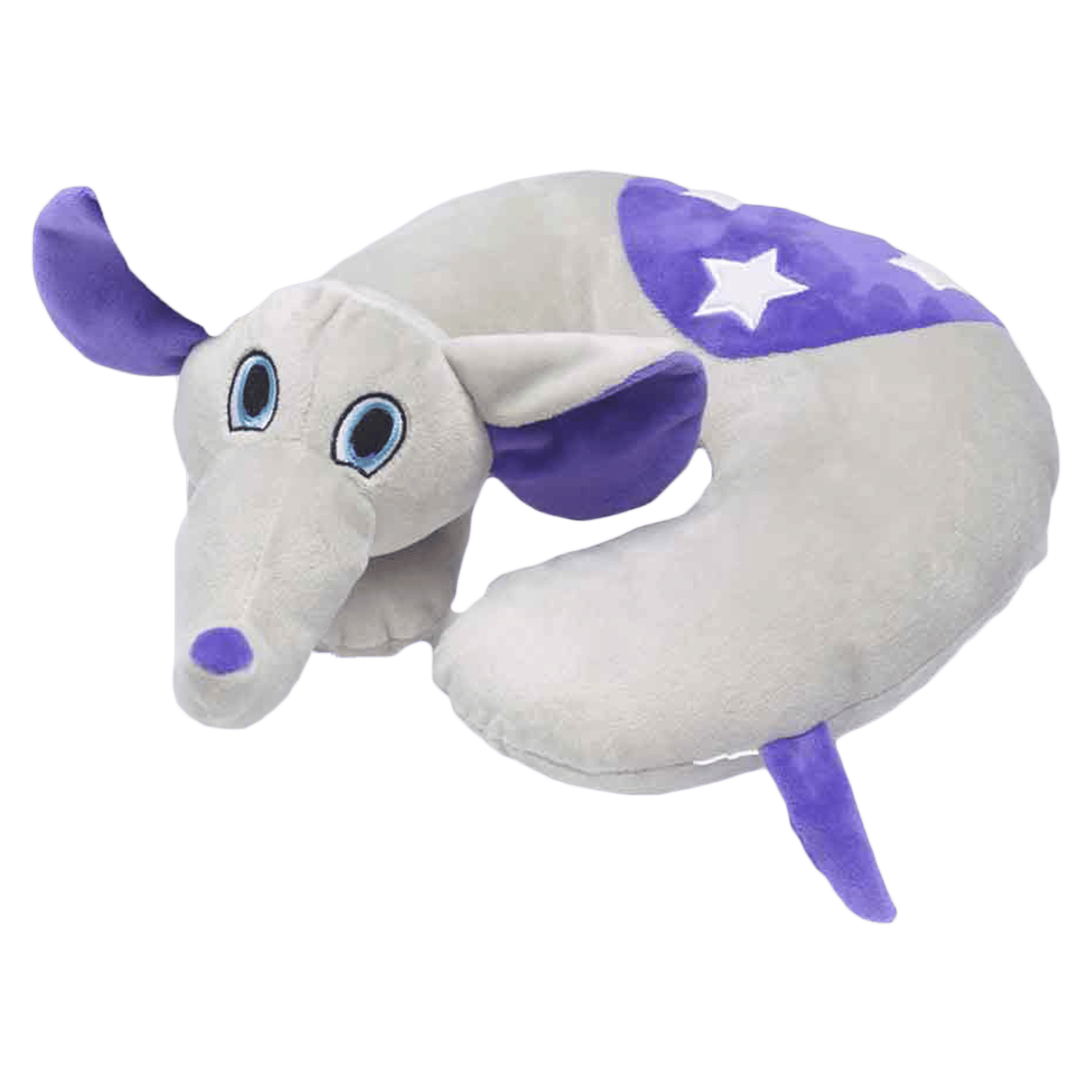 TRAVEL BLUE Flappy The Elephant Polyester Neck Pillow (Soft and Comfortable, Multicolor)_3