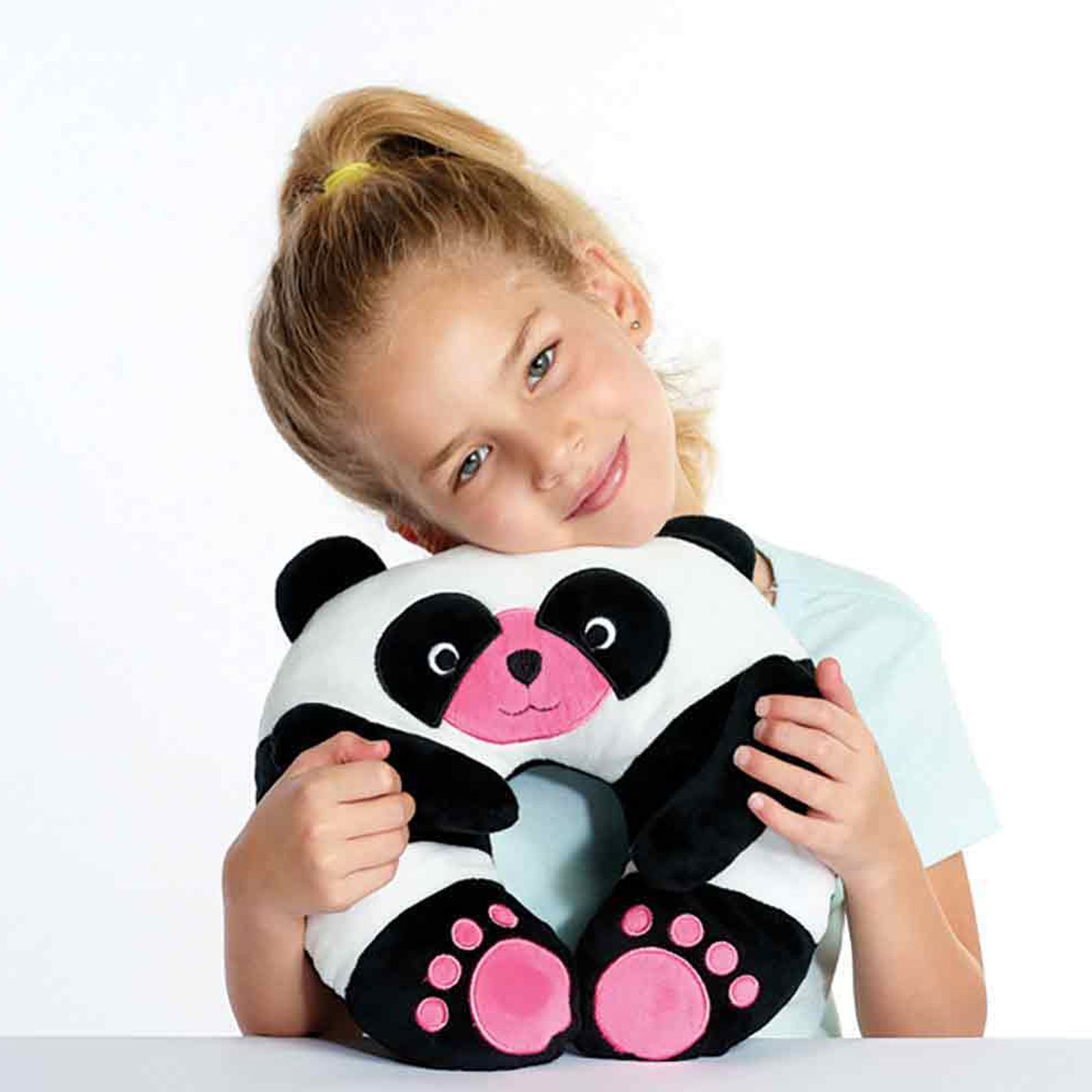 TRAVEL BLUE Chi Chi The Panda Polyester Neck Pillow (Soft and Comfortable, Multicolor)_6