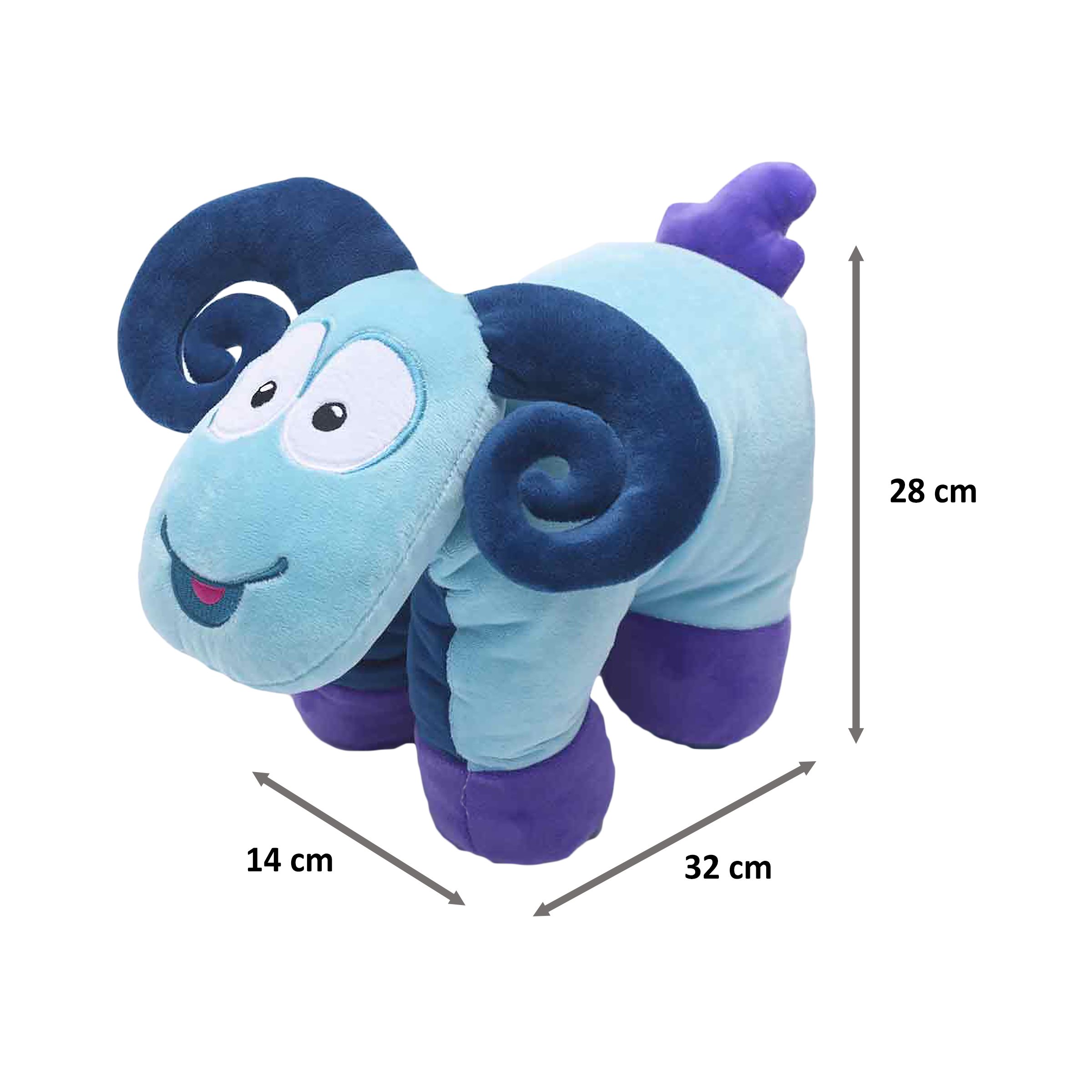 TRAVEL BLUE Sammy The Ram Polyester Neck Pillow (Soft and Comfortable, Multicolor)_2