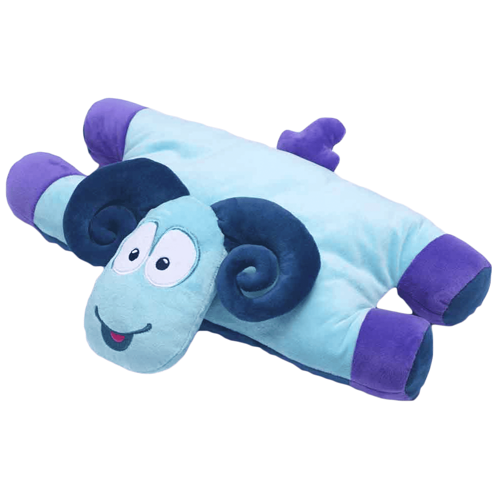 TRAVEL BLUE Sammy The Ram Polyester Neck Pillow (Soft and Comfortable, Multicolor)_3