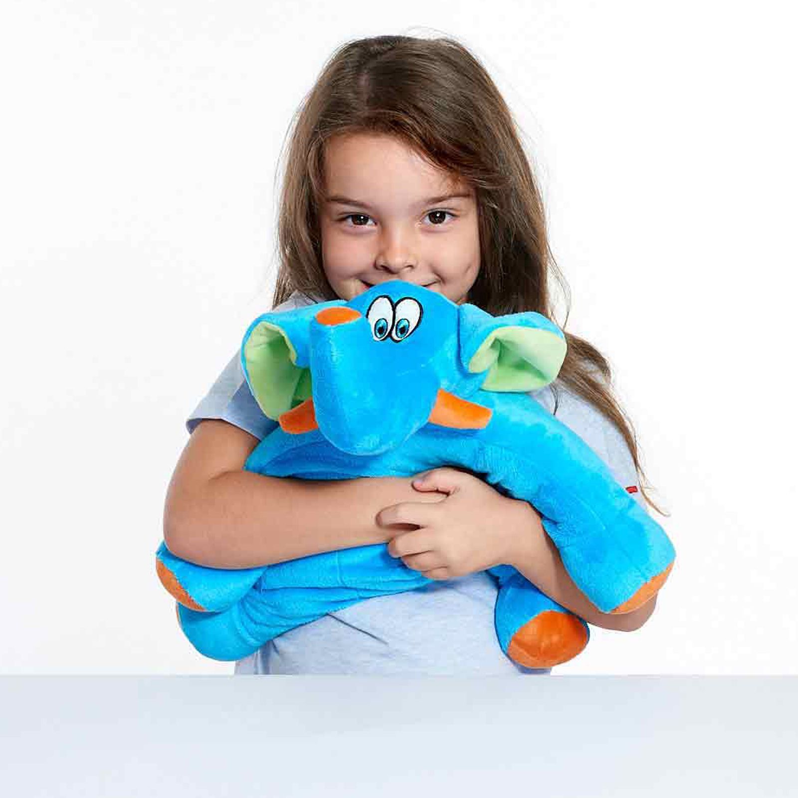 TRAVEL BLUE Trunky The Elephant Polyester Neck Pillow (Soft and Comfortable, Multicolor)_5