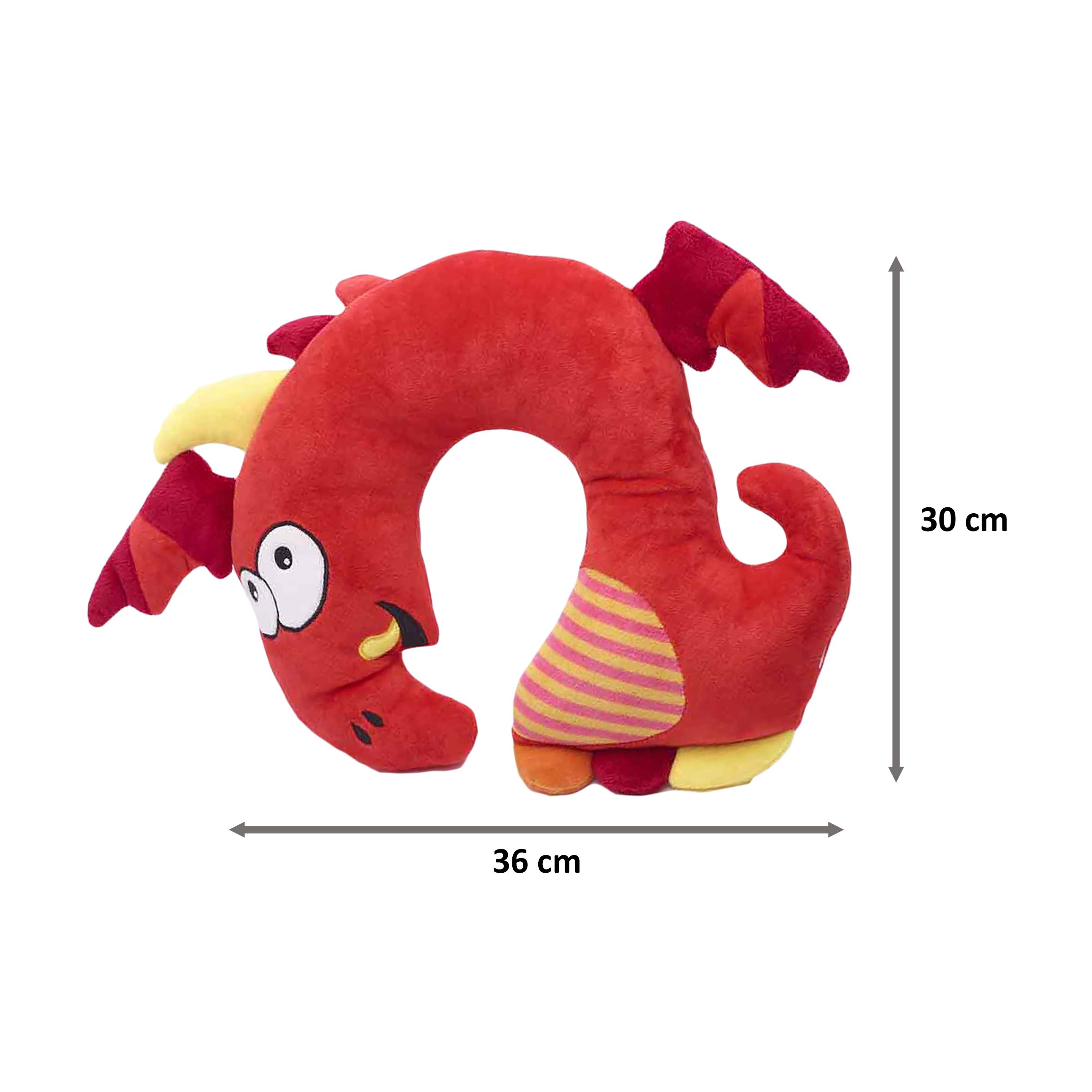 TRAVEL BLUE Tobi The Dragon Polyester Neck Pillow (Soft and Comfortable, Multicolor)_2