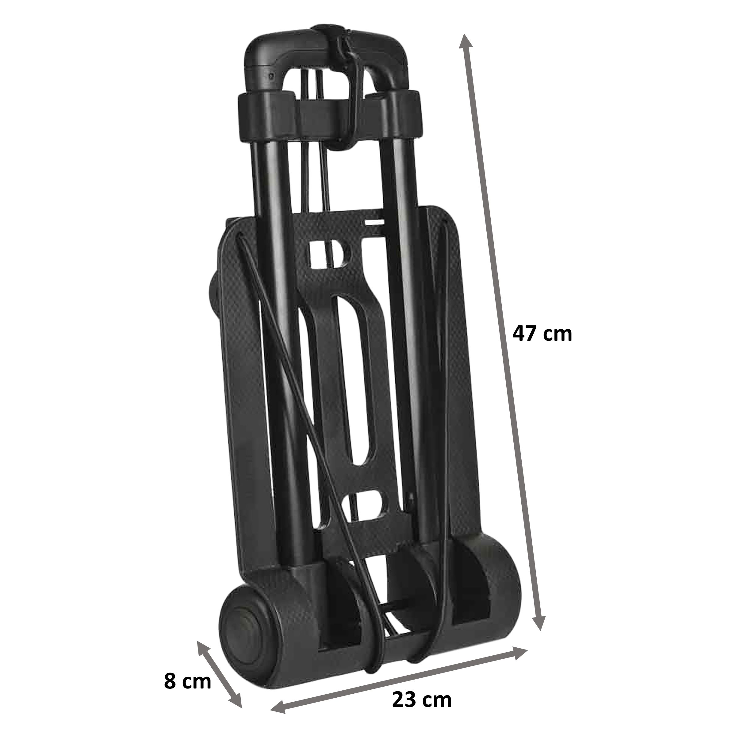 TRAVEL BLUE Deluxe Luggage Trolley (Foldable, 573, Black)_2