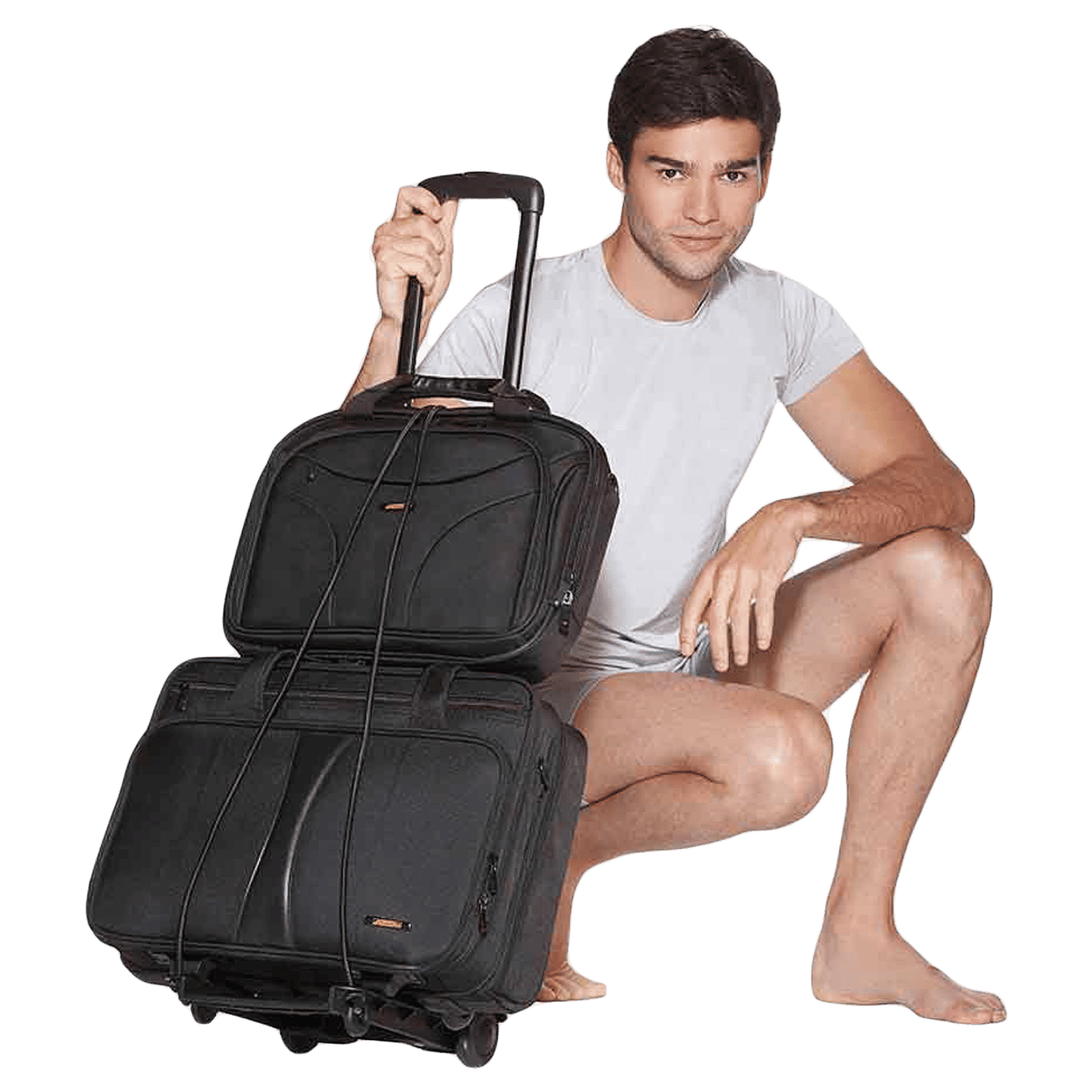 TRAVEL BLUE Deluxe Luggage Trolley (Foldable, 573, Black)_7