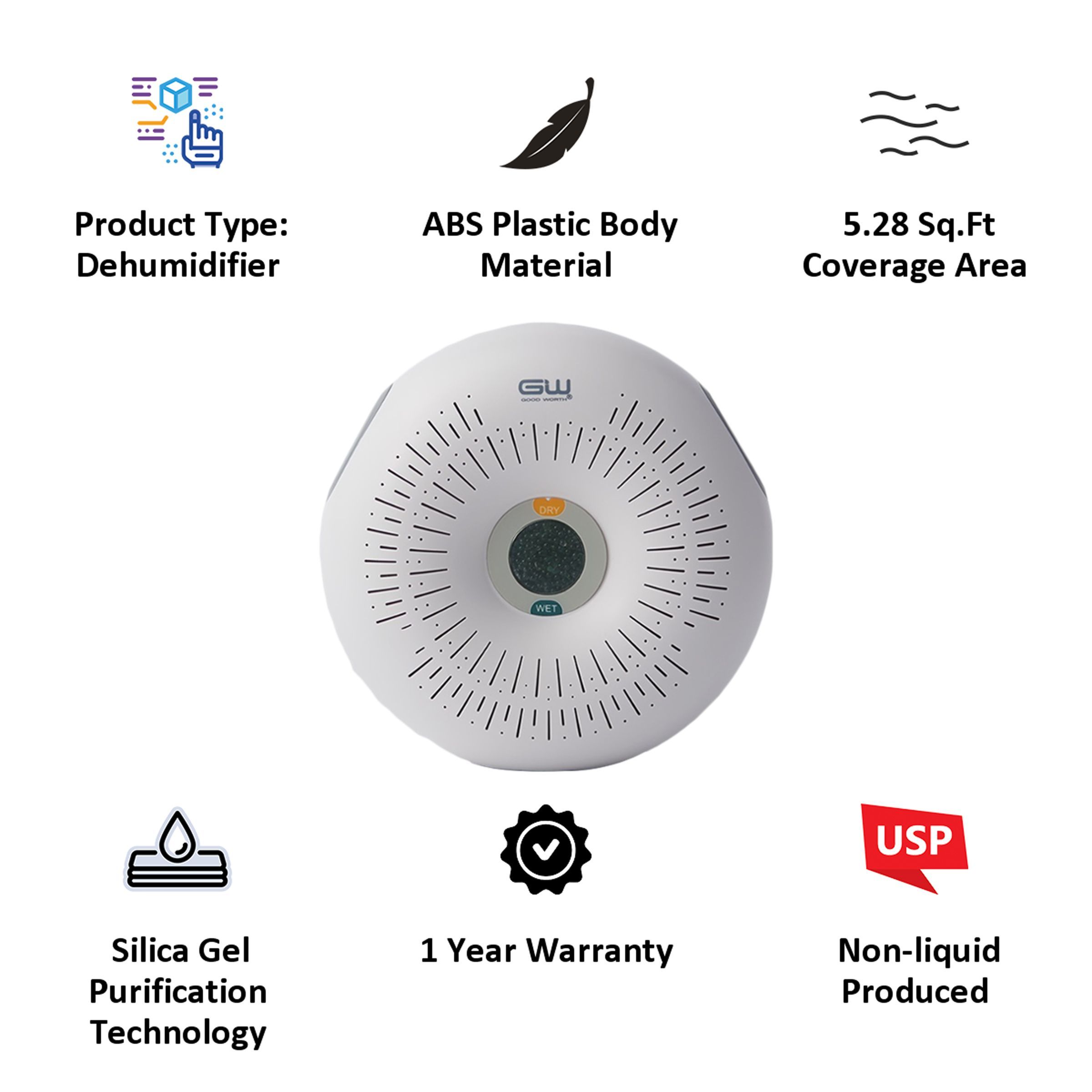 Origin OM1 Wardrobe, Study, Food Storage Cabinet, Safe & Car Mini Dehumidifier with Reduces Humidity (Compact & Cute Design, White) Origin OM1 Wardrobe, Study, Food Storage Cabinet, Safe & Car Mini Dehumidifier with Reduces Humidity (Compact & Cute Design, White)_4