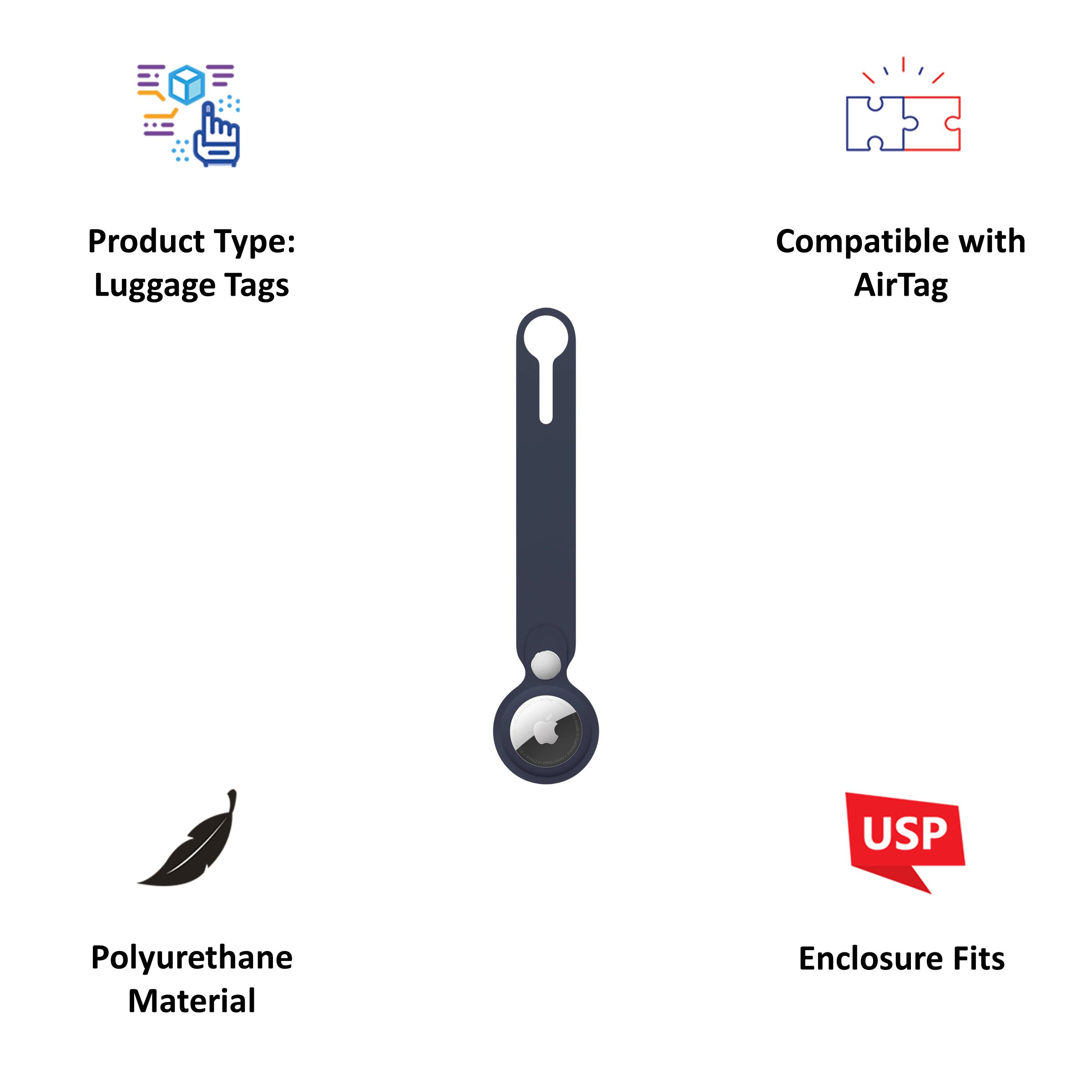 Apple AirTag Loop (Lightweight and Durable, MHJ03ZM/A, Deep Navy) Apple AirTag Loop (Lightweight and Durable, MHJ03ZM/A, Deep Navy)_3