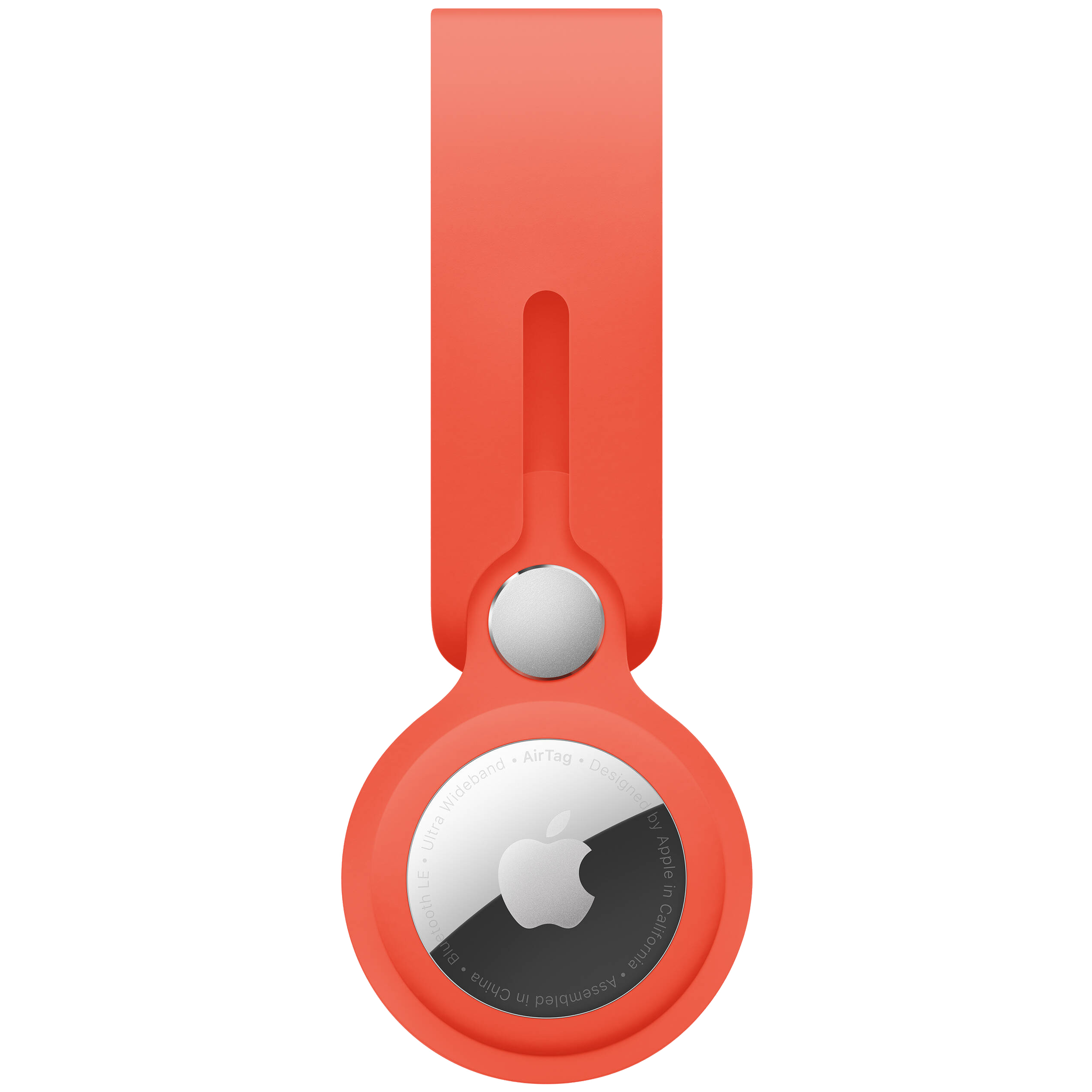 Apple AirTag Luggage Tag (Lightweight and Durable, MK0X3ZM/A, Electric Orange)_1