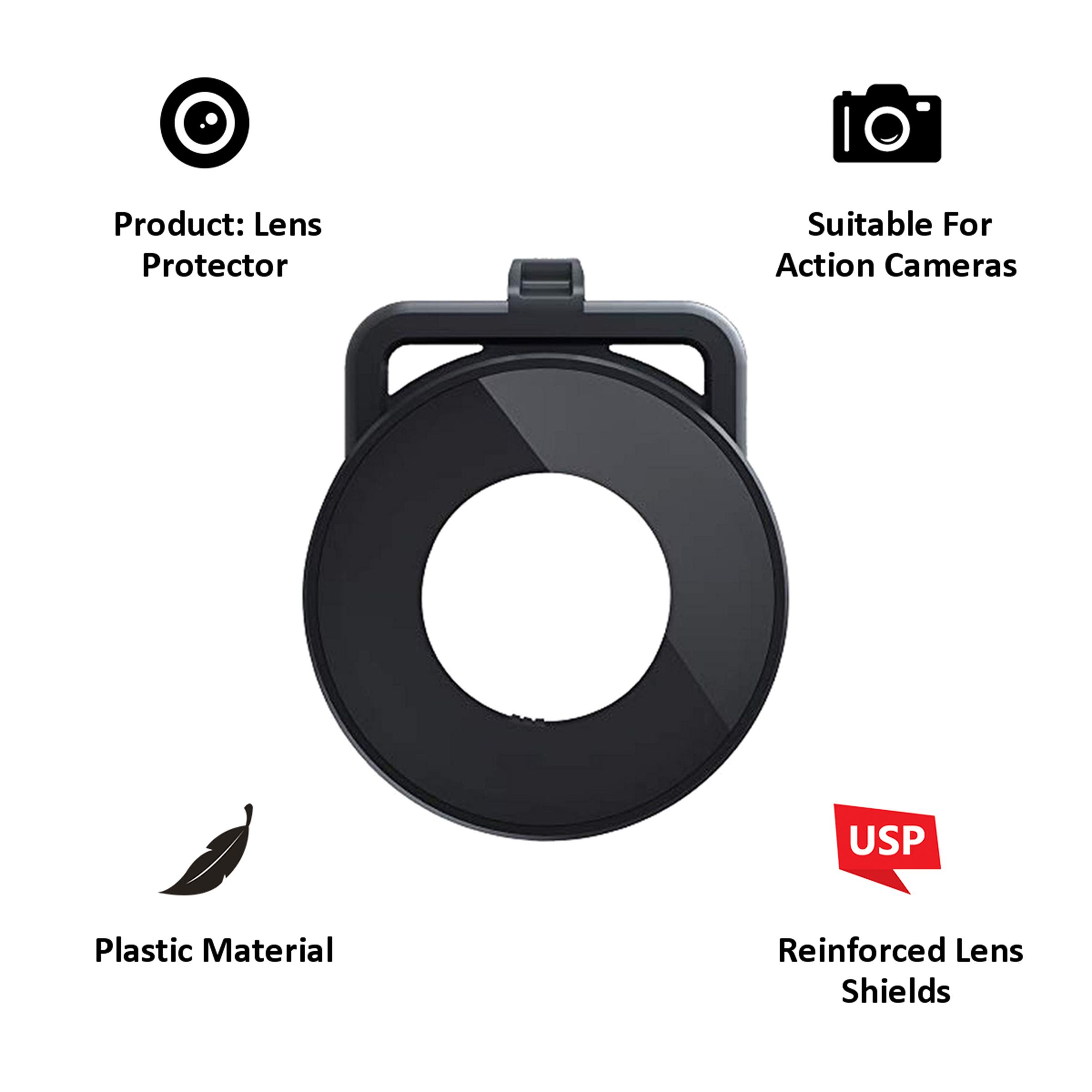 Insta360 Dual-Lens 360 Mod Lens Guard for One R (Reinforced Lens Shields, IN.00000001.06, Black) Insta360 Dual-Lens 360 Mod Lens Guard for One R (Reinforced Lens Shields, IN.00000001.06, Black)_4