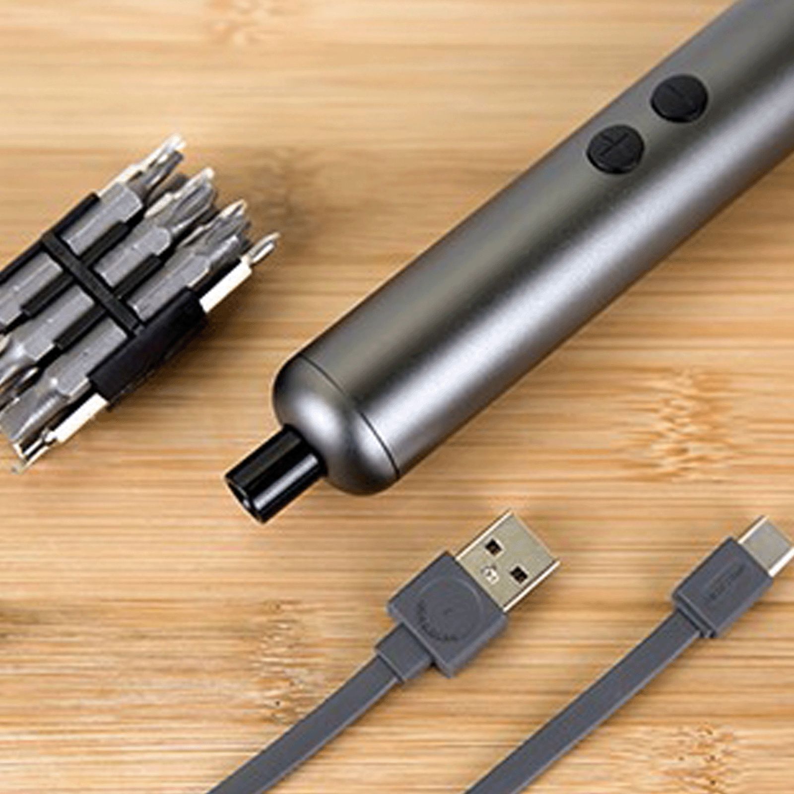 DesignNest ElectricRecharge 4.48 Amps Electric Screwdriver (19 Screw Bits, 10944GY/SDECRC, Grey)_7