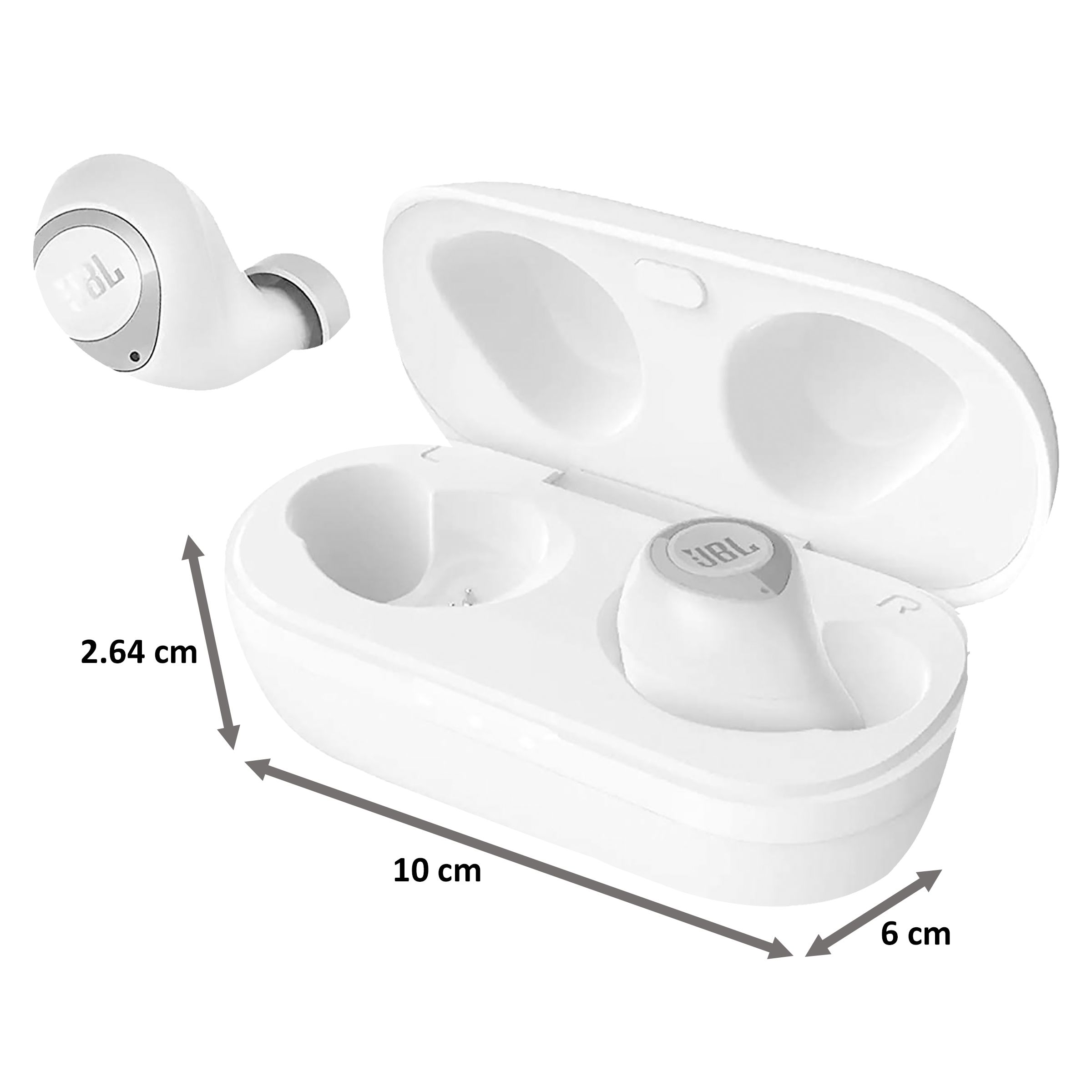 JBL C105TWS JBLC105TWSWHT In-Ear Truly Wireless Earbuds with Mic (Bluetooth 5.0, JBL Pure Bass Sound, White)_4