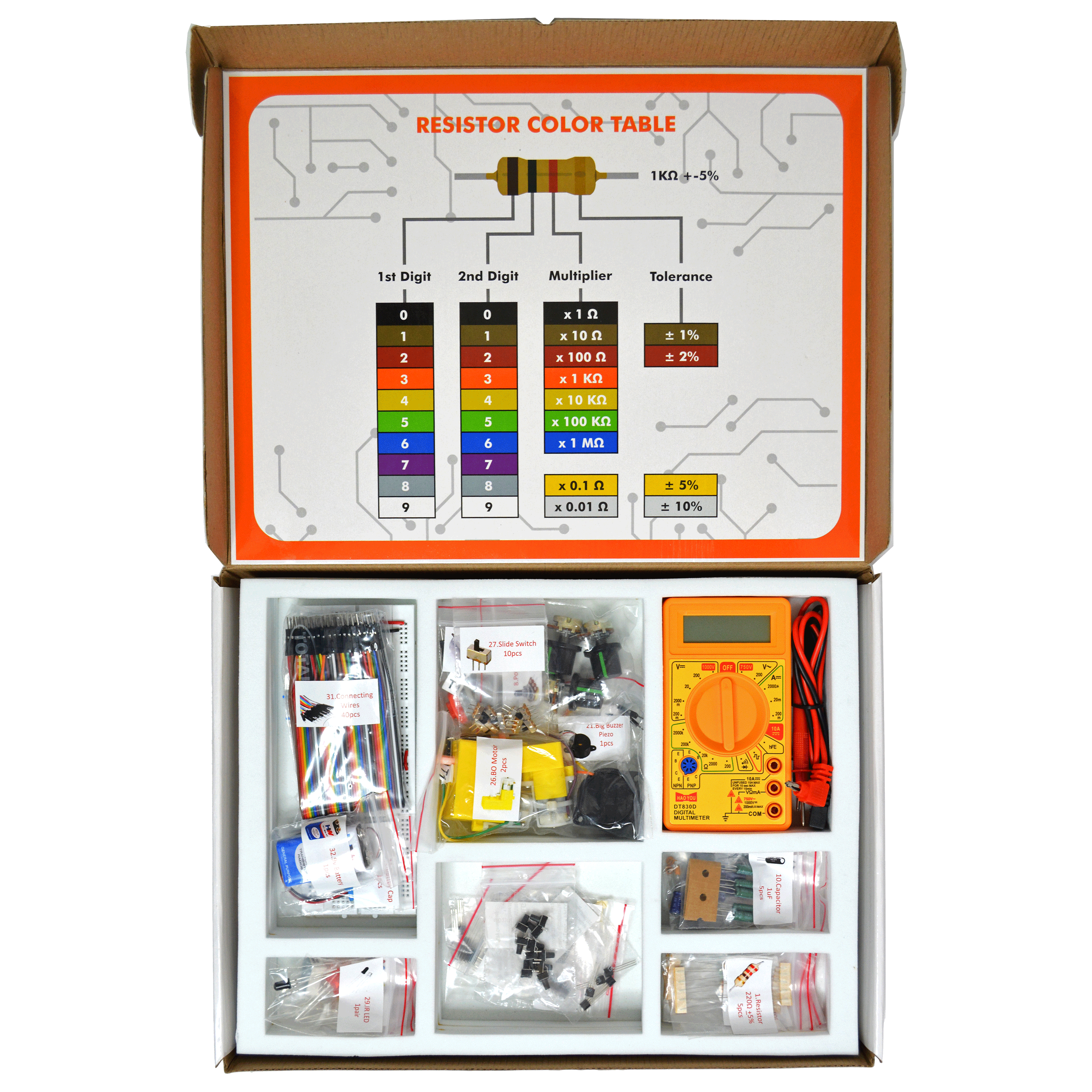 OMOTEC Electronics Learning Kit for 9+ (Experiential Learning, 1, White)_3
