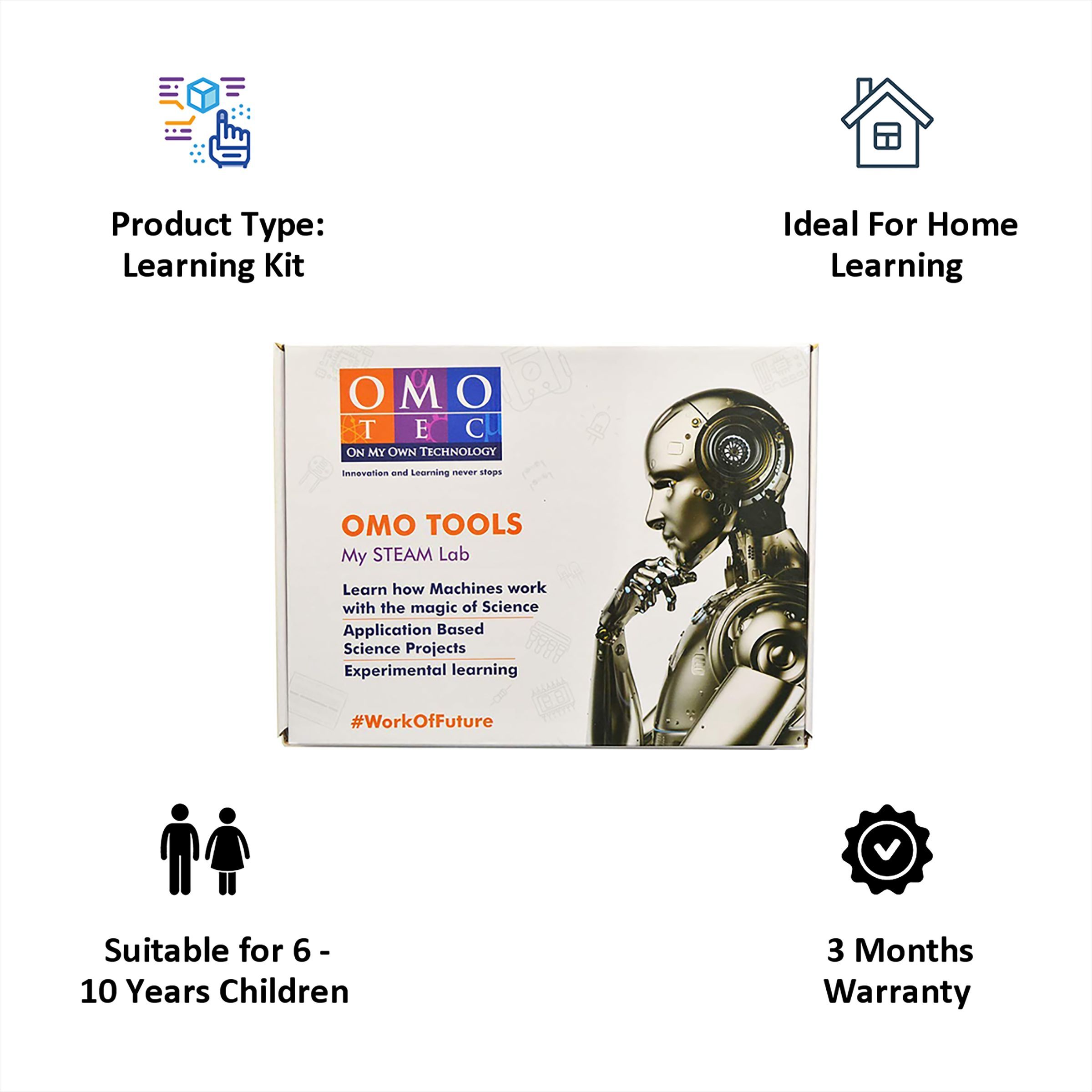 OMOTEC Electronics Learning Kit for 9+ (Experiential Learning, 1, White)_2