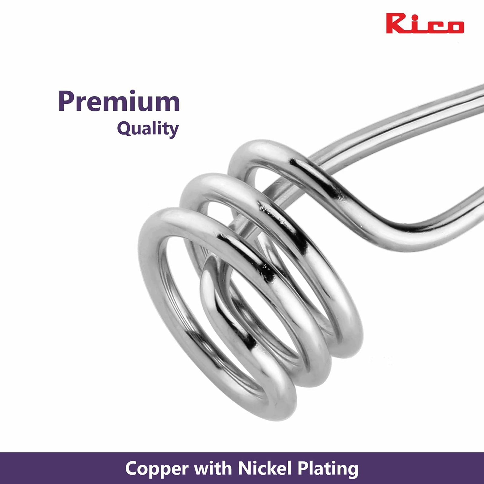 Rico 1000W Shockproof Immersion Rod with Quick Heat Technology (ISI Marked, Purple)_7