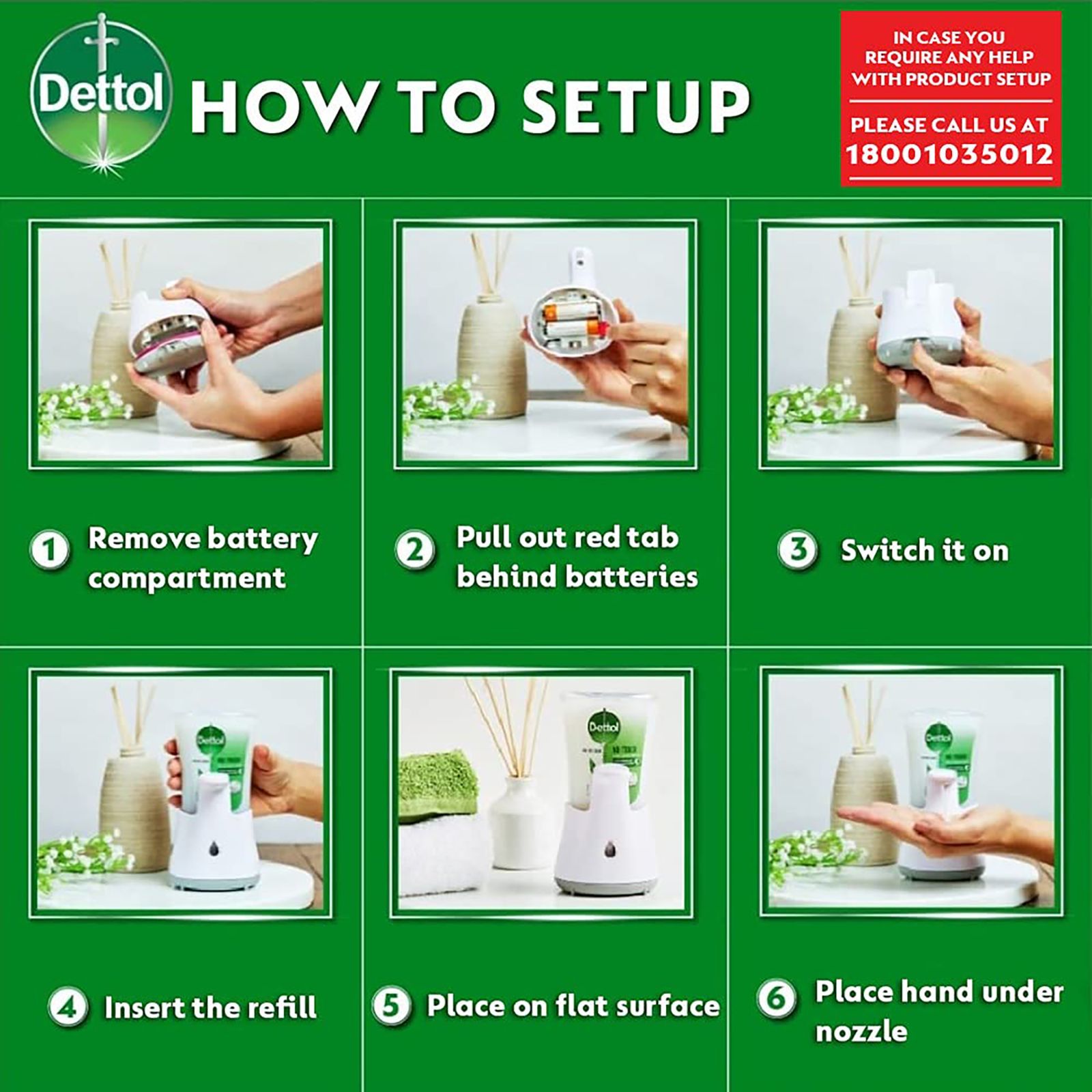 Dettol Automatic Soap Dispenser (Aloe Vera Refill Pack- 250ml, 3192934, White)_5