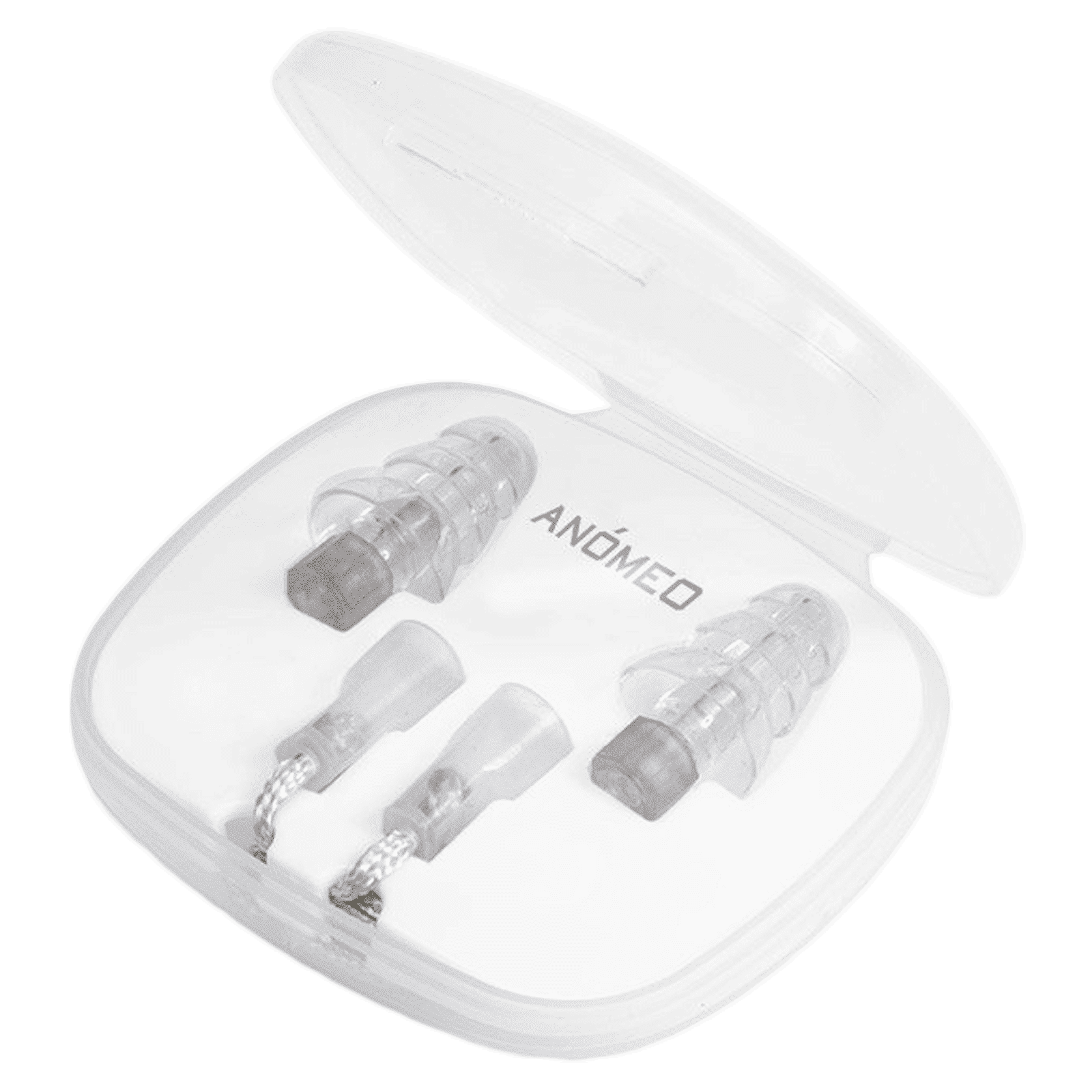 ANOMEO Sleep Silicone and Polypropylene Earplugs (Special Filter to Reduce Loud Noise, 2425, Grey)_1
