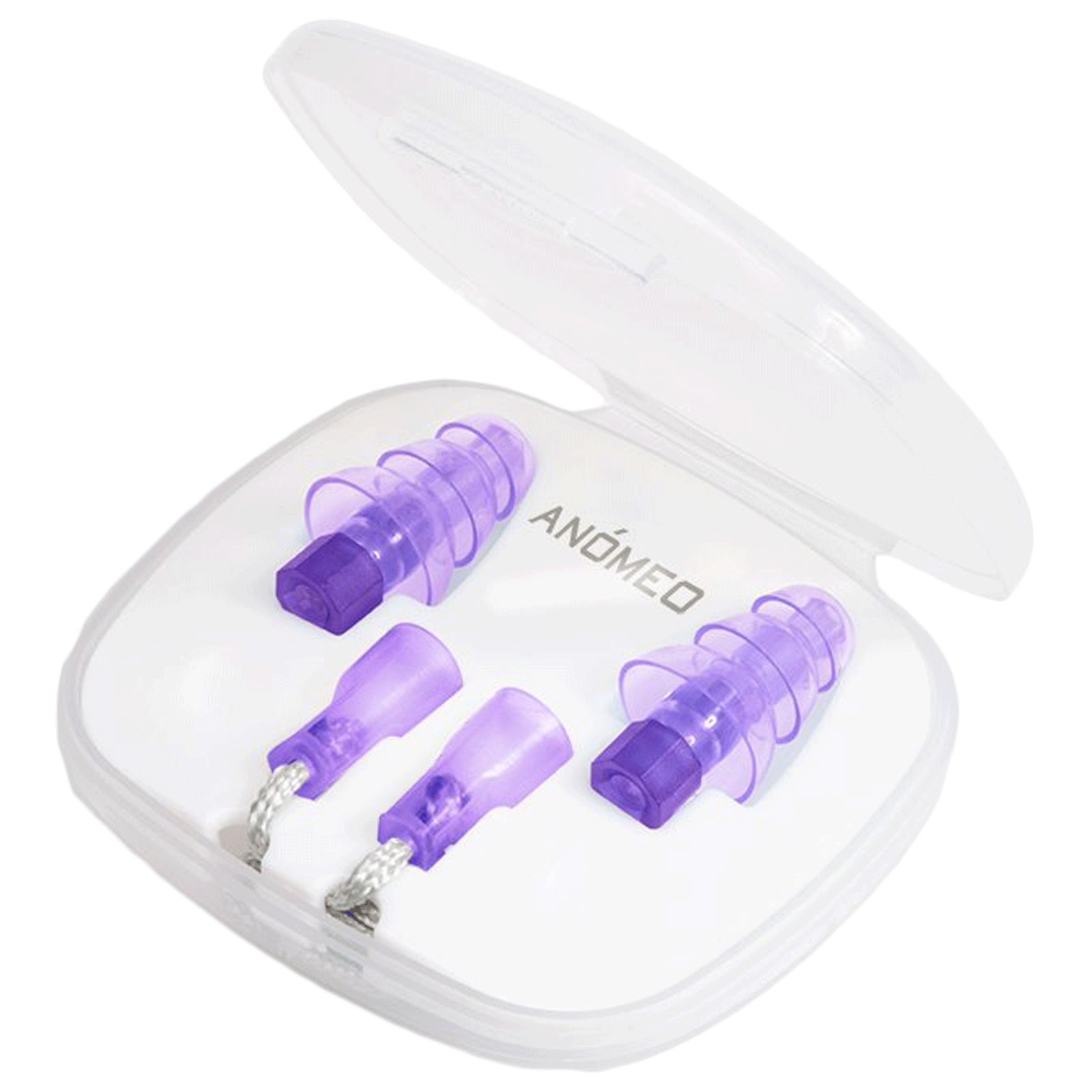 ANOMEO Focus and Relax Silicone and Polypropylene Earplugs (Noise Cancellation, 2430, Purple)_1