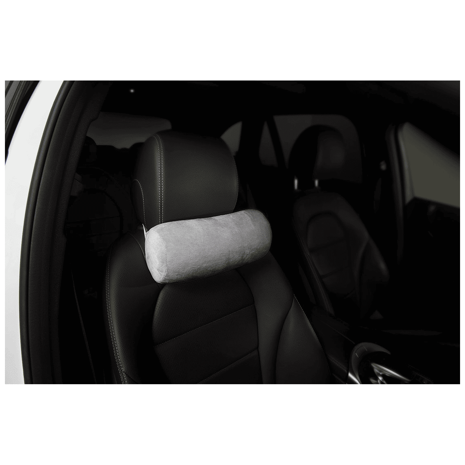 ANOMEO Tube Hypoallergenic Neck Pillow (Memory Foam, 2405, Grey)_5