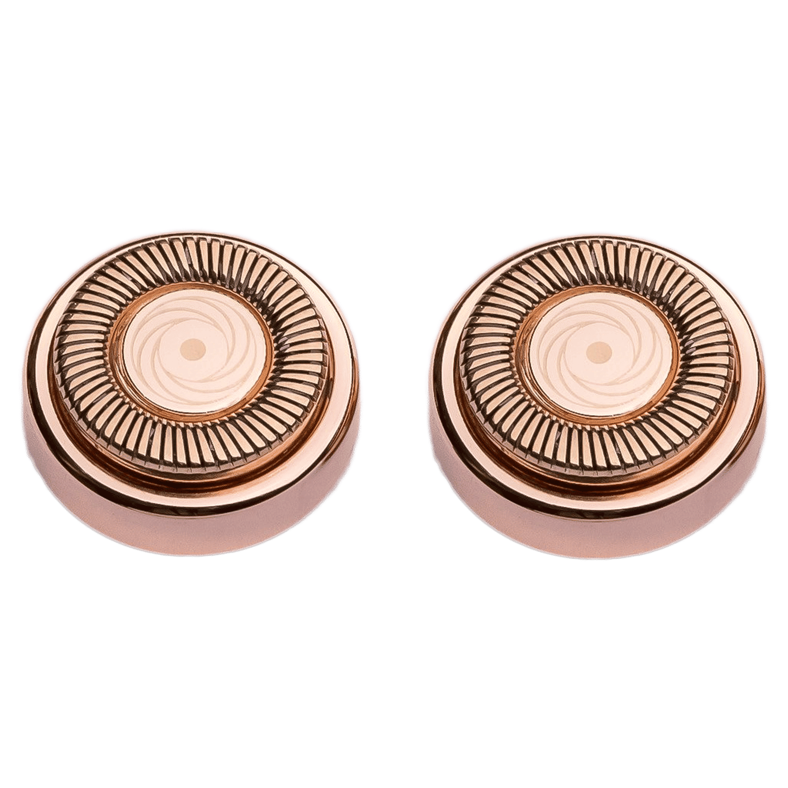 FINISHING TOUCH FLAWLESS Replacement Heads for Facial Hair Remover (Pack of 2, Carbon Steel Metal Blades, Gold)_1