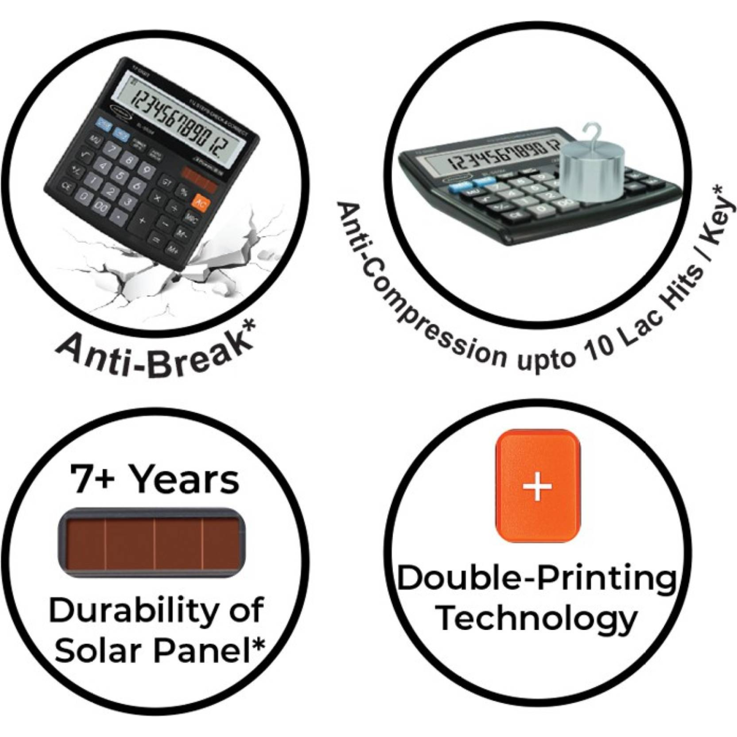 BAMBALIO Basic Calculator (14 Digits-Large Display, BL-714, Metallic)_6