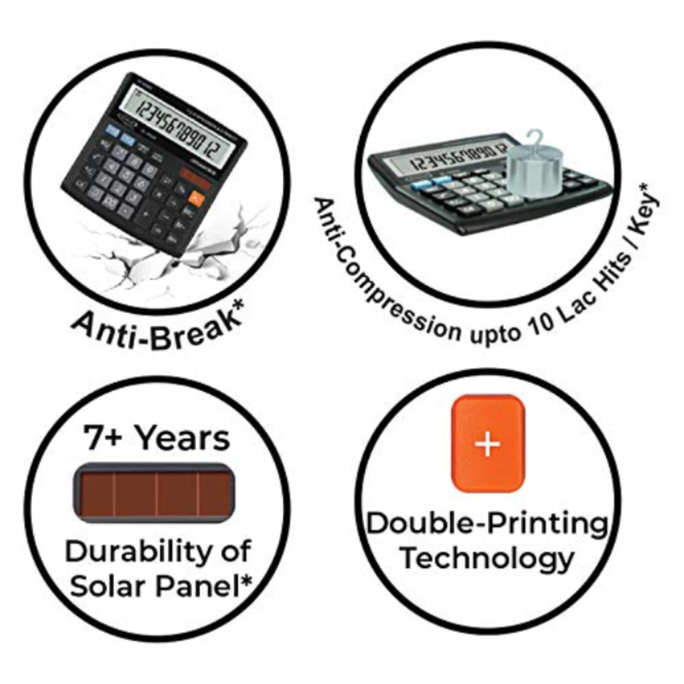 BAMBALIO Basic Calculator (12 Digits-Large Display, BL-800, Silver)_8