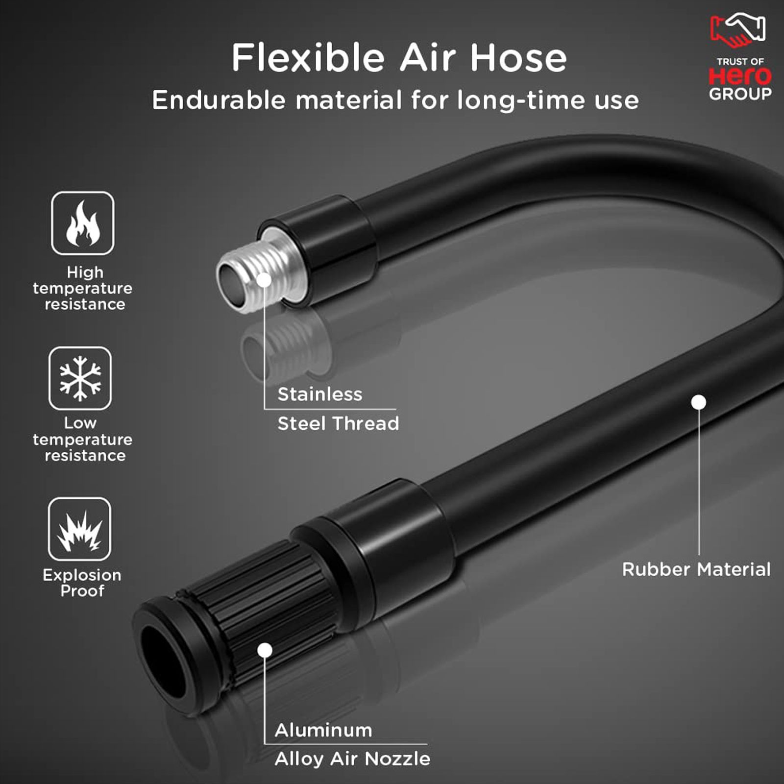 Qubo Smart 150 psi Tyre Inflator for Cars & Bikes (Pre-set Pressure, HIA01BL001, Black)_4